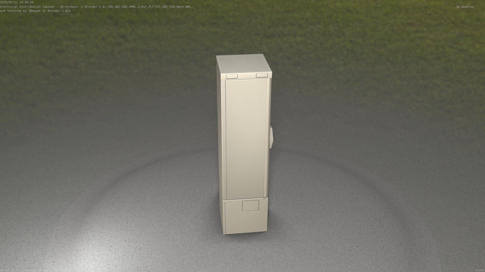 Distribution Box 7 Low-poly 3D model_43