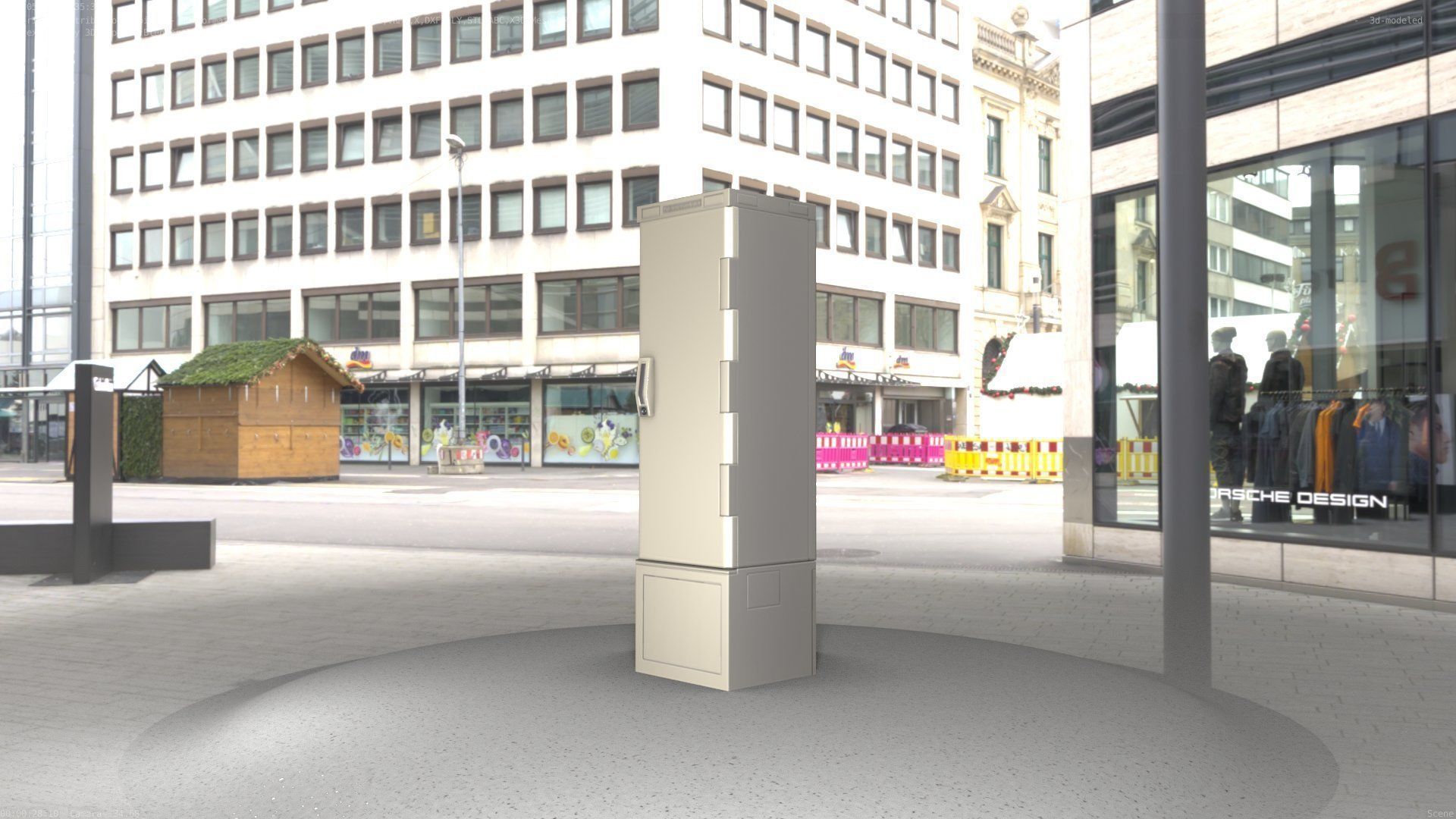 Distribution Box 7 Low-poly 3D model_82