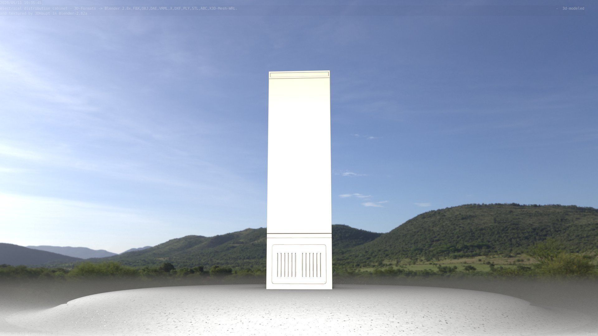 Distribution Box 7 Low-poly 3D model_91