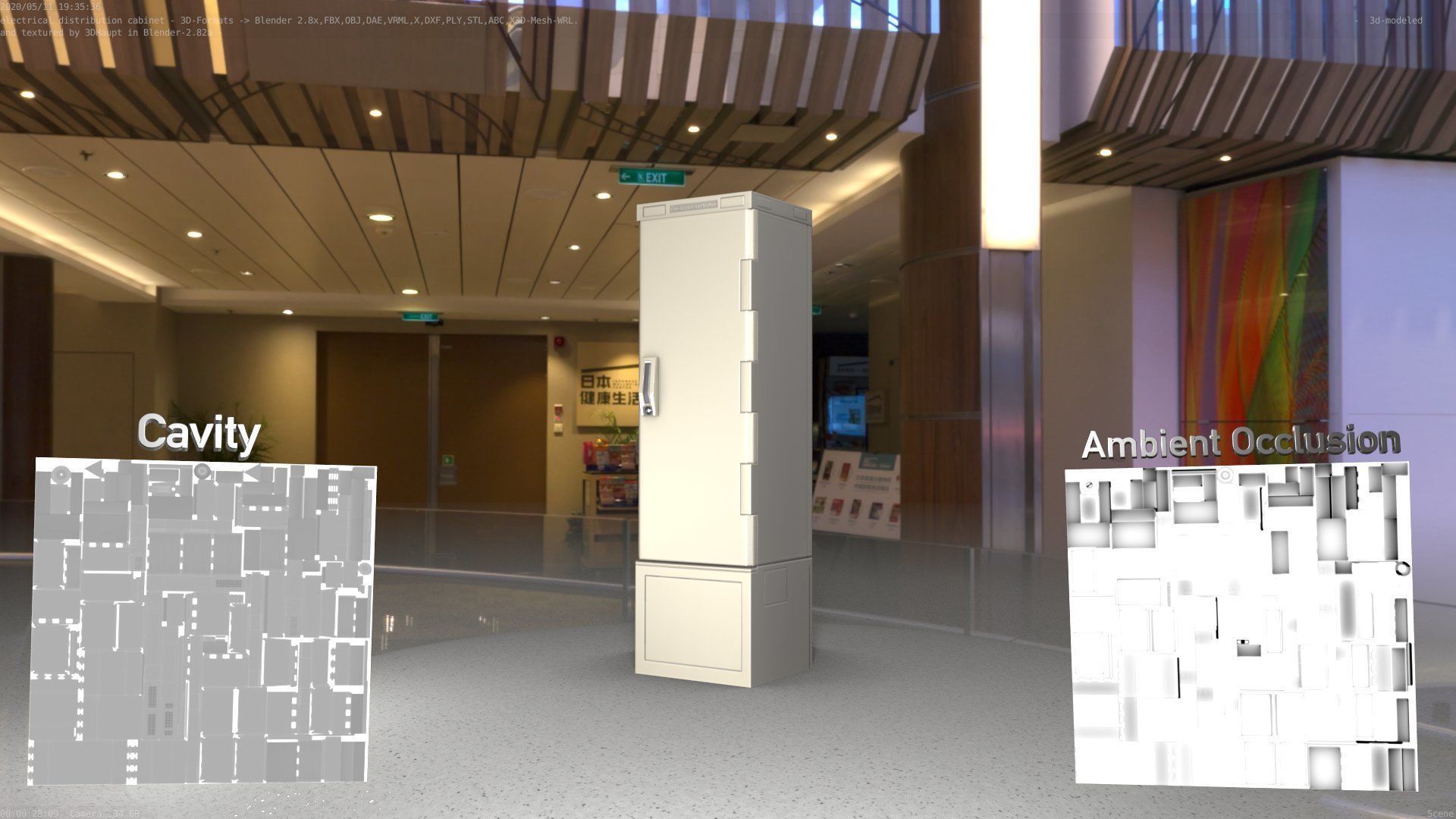 Distribution Box 7 Low-poly 3D model_81