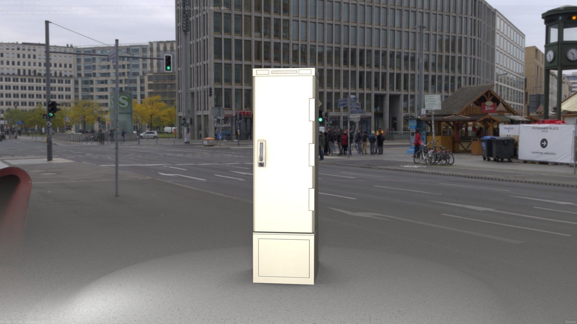 Distribution Box 7 Low-poly 3D model_52