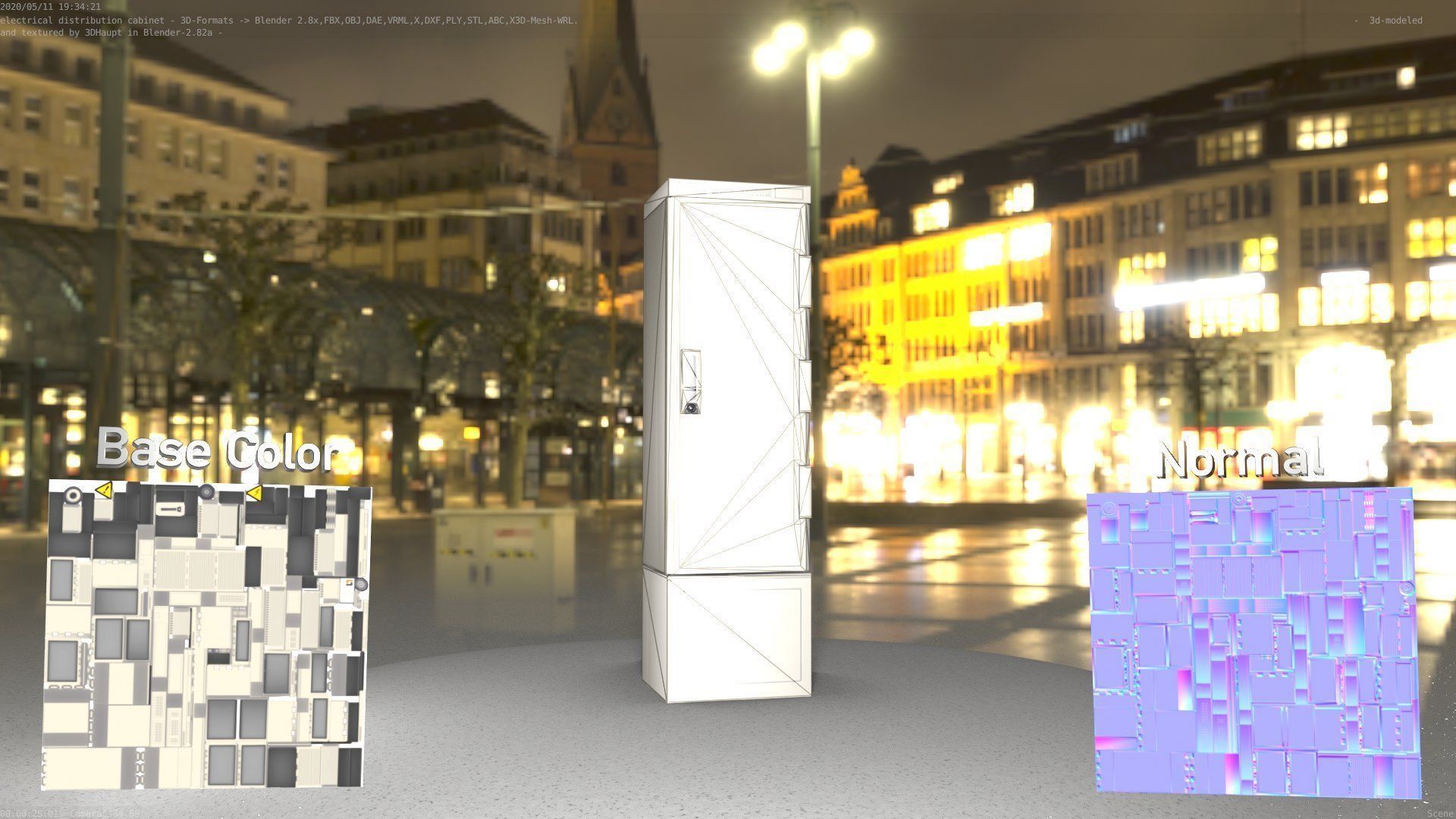 Distribution Box 7 Low-poly 3D model_24