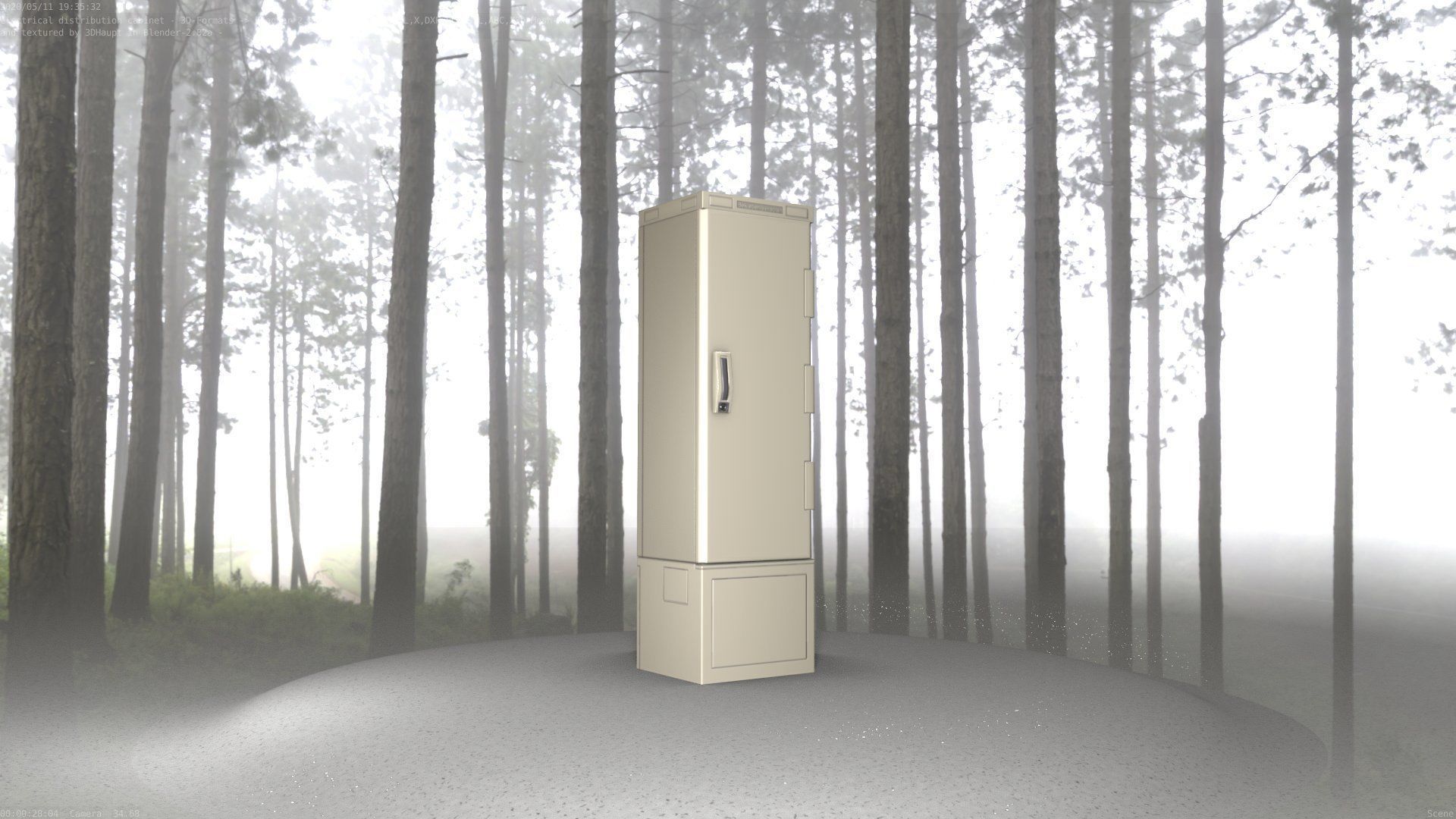 Distribution Box 7 Low-poly 3D model_76