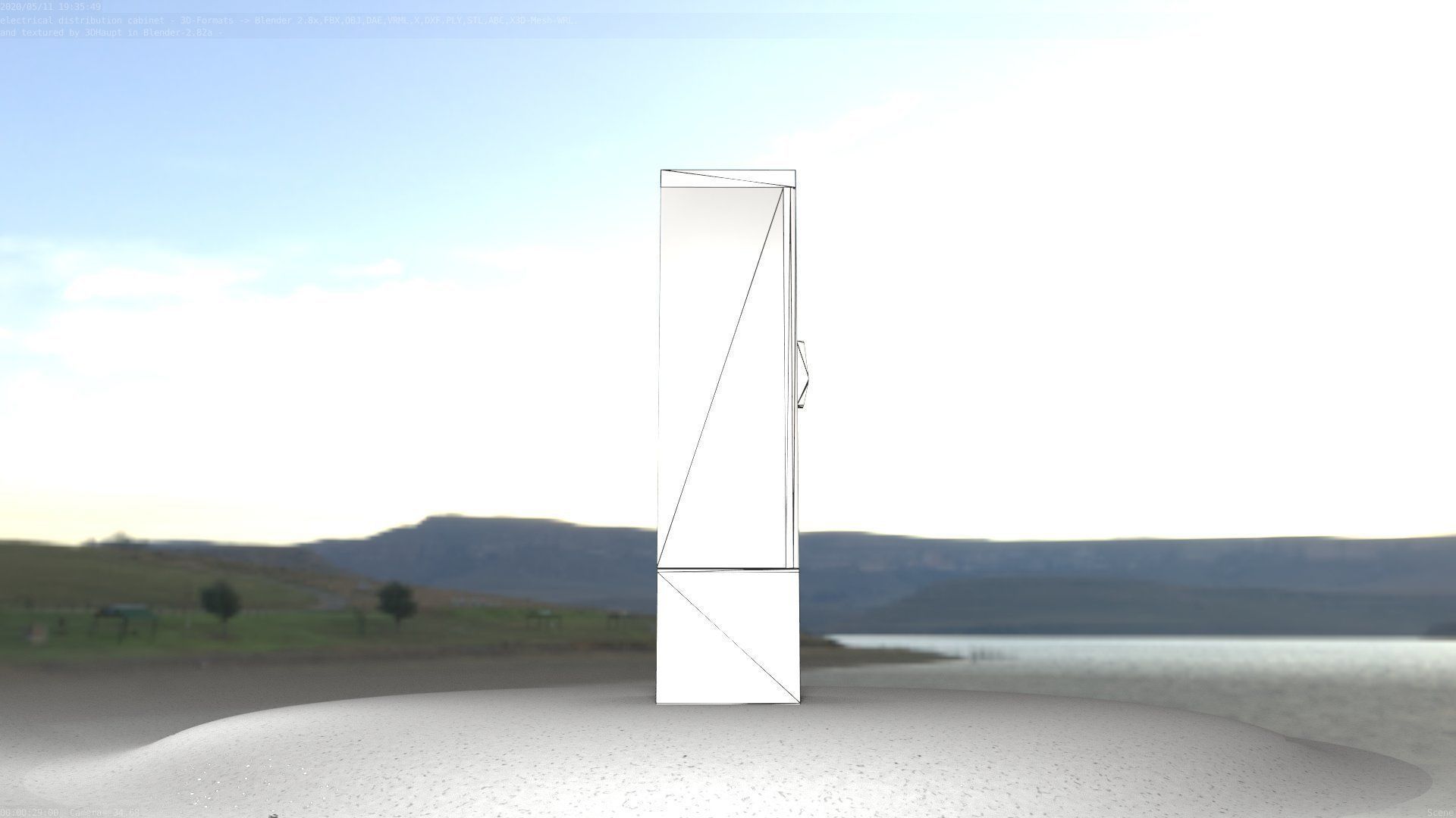 Distribution Box 7 Low-poly 3D model_96