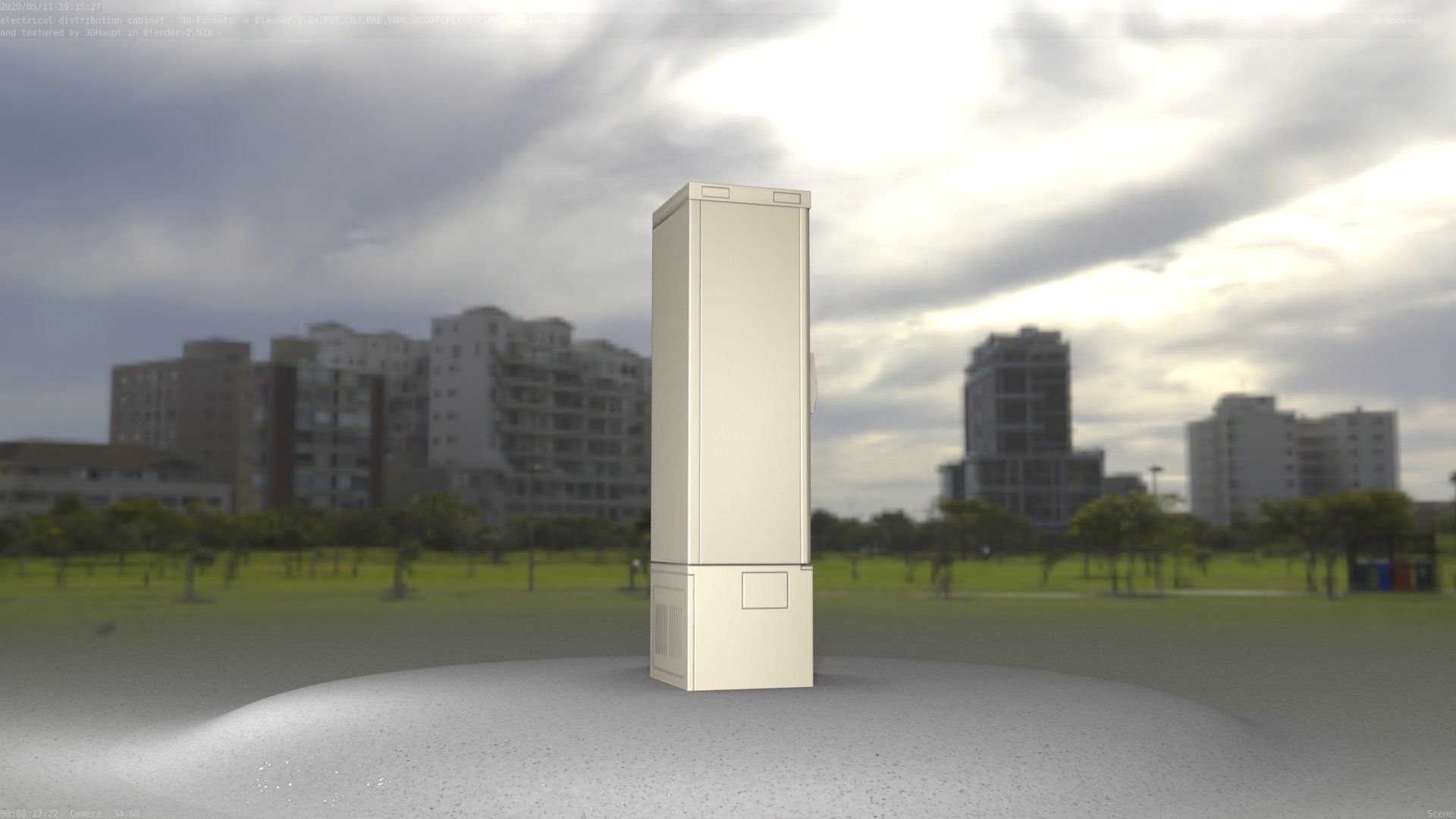 Distribution Box 7 Low-poly 3D model_70