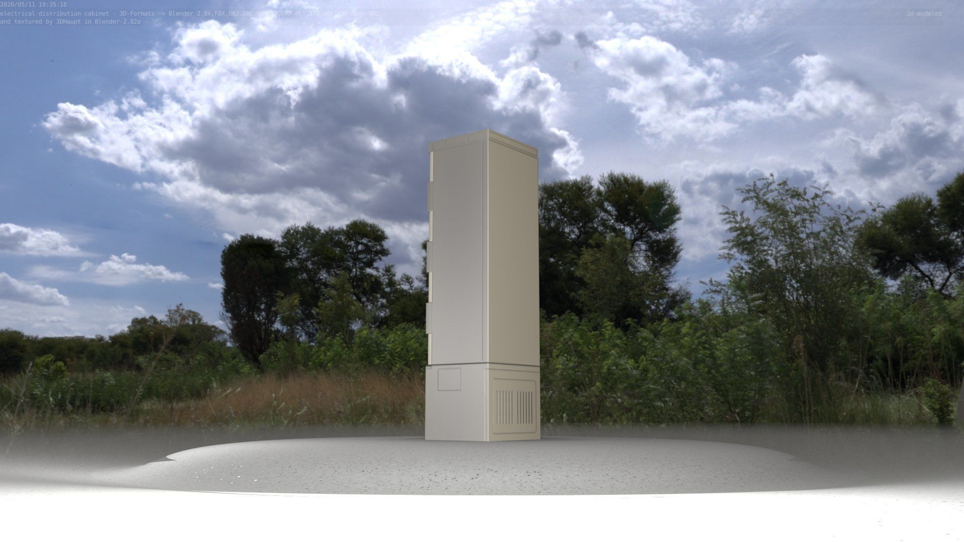 Distribution Box 7 Low-poly 3D model_59