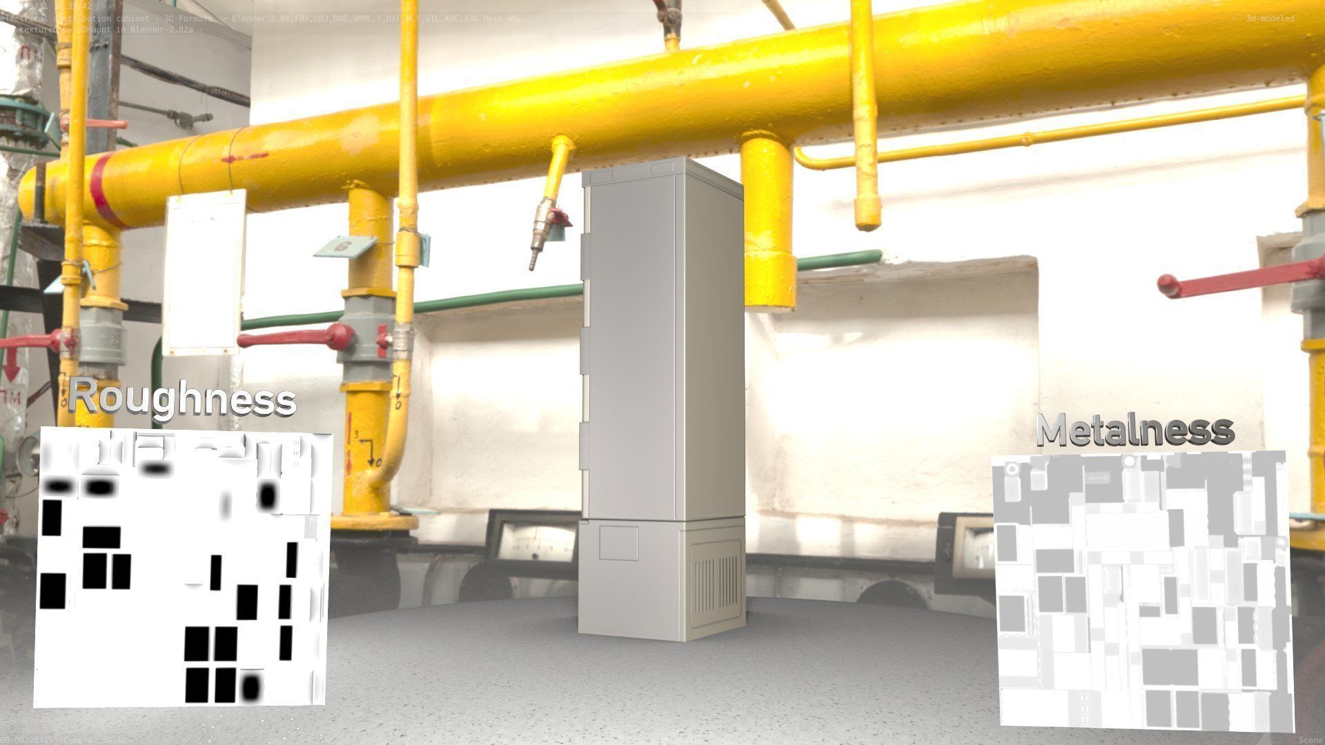 Distribution Box 7 Low-poly 3D model_87