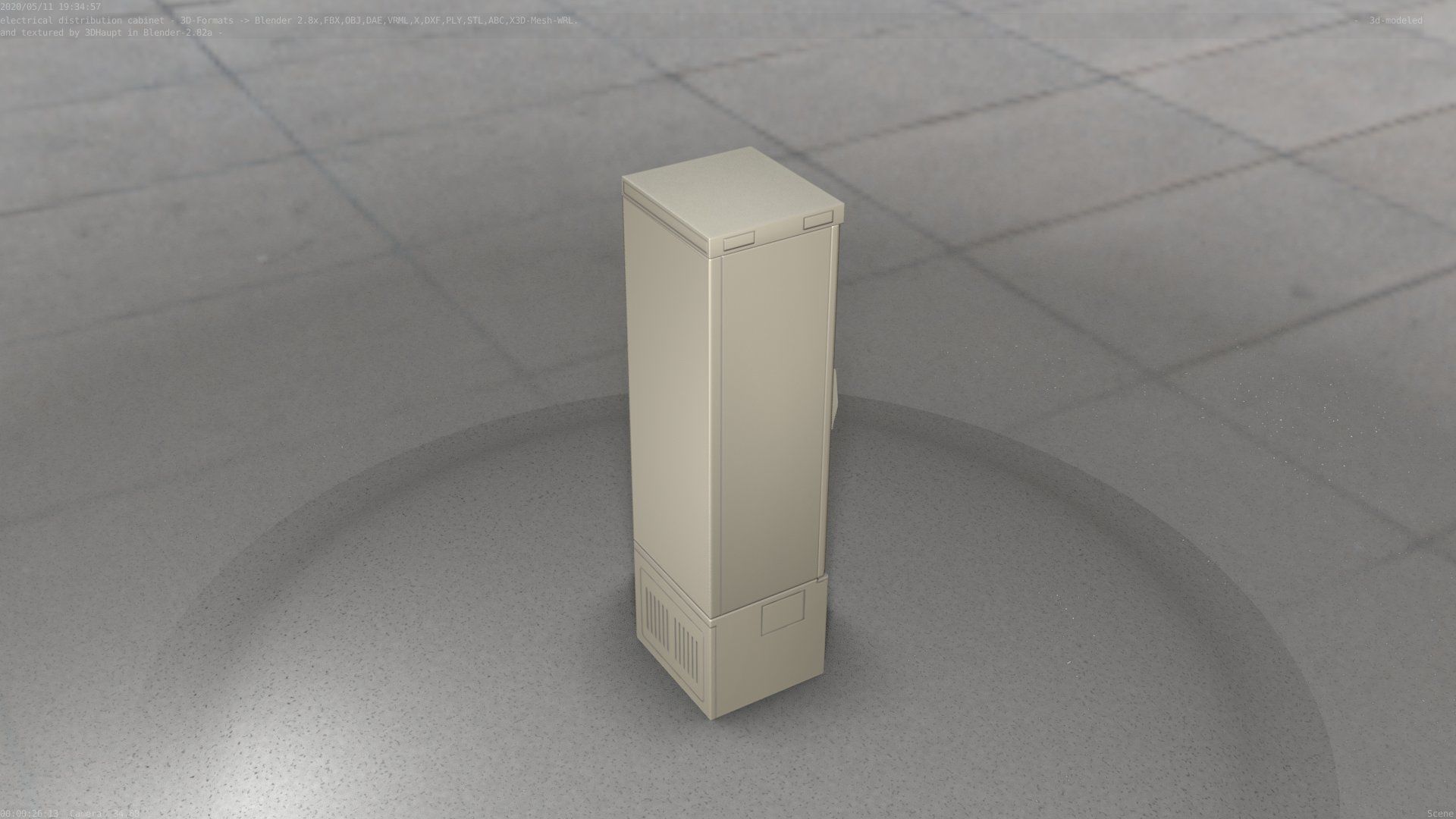 Distribution Box 7 Low-poly 3D model_41