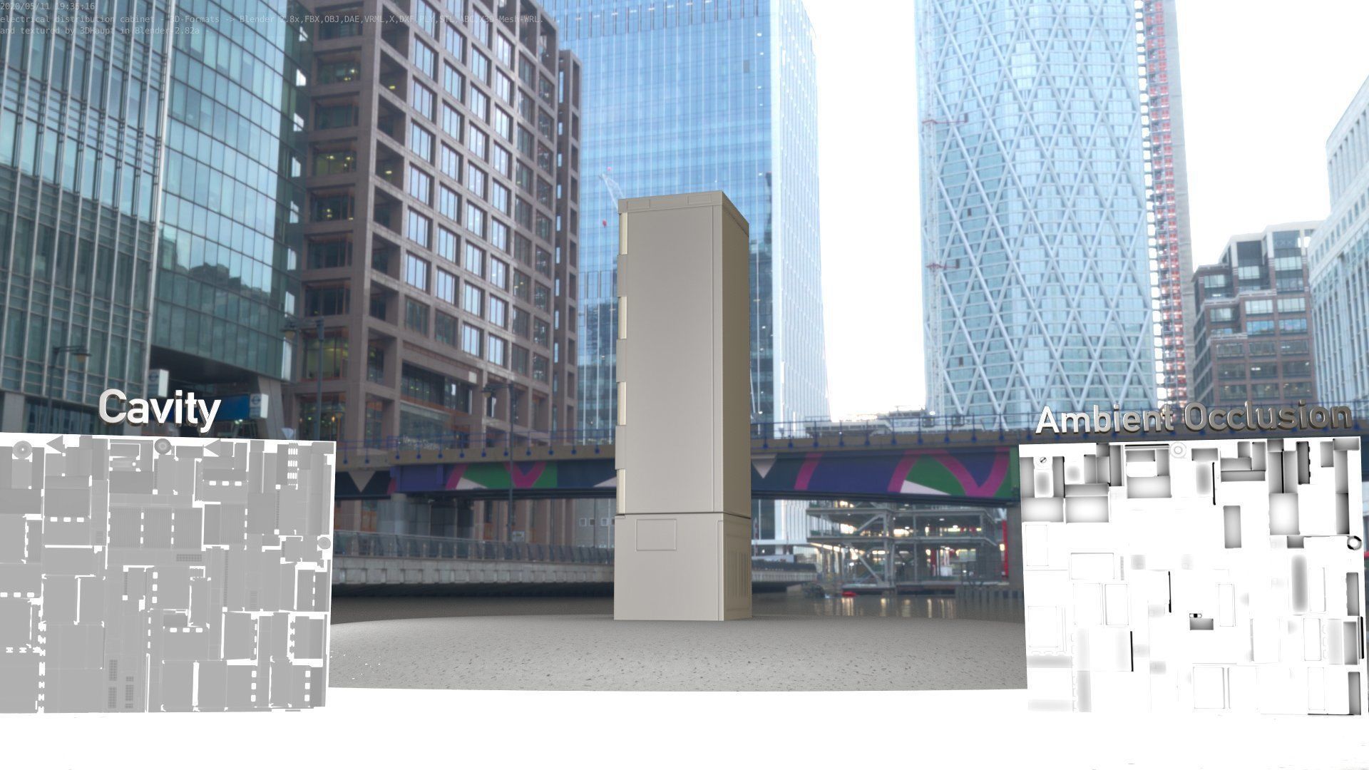 Distribution Box 7 Low-poly 3D model_57