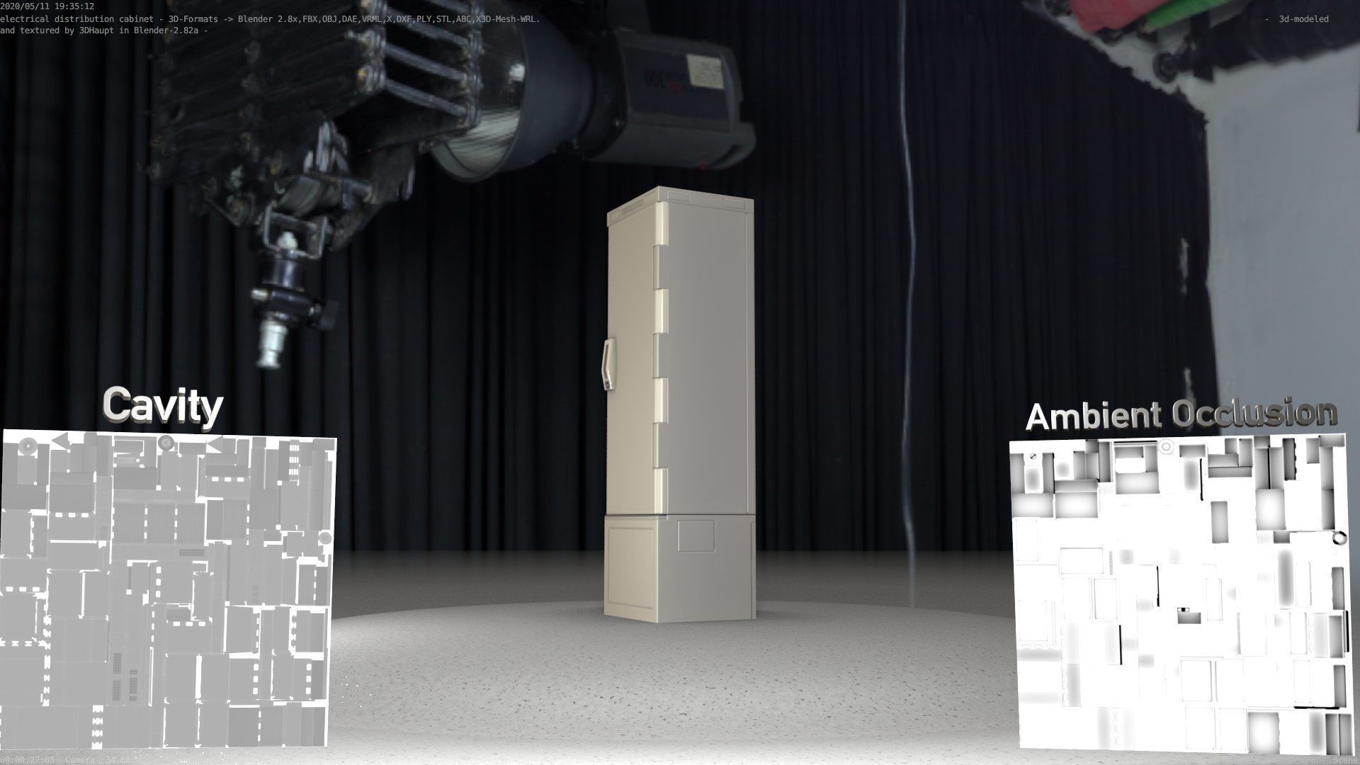 Distribution Box 7 Low-poly 3D model_3