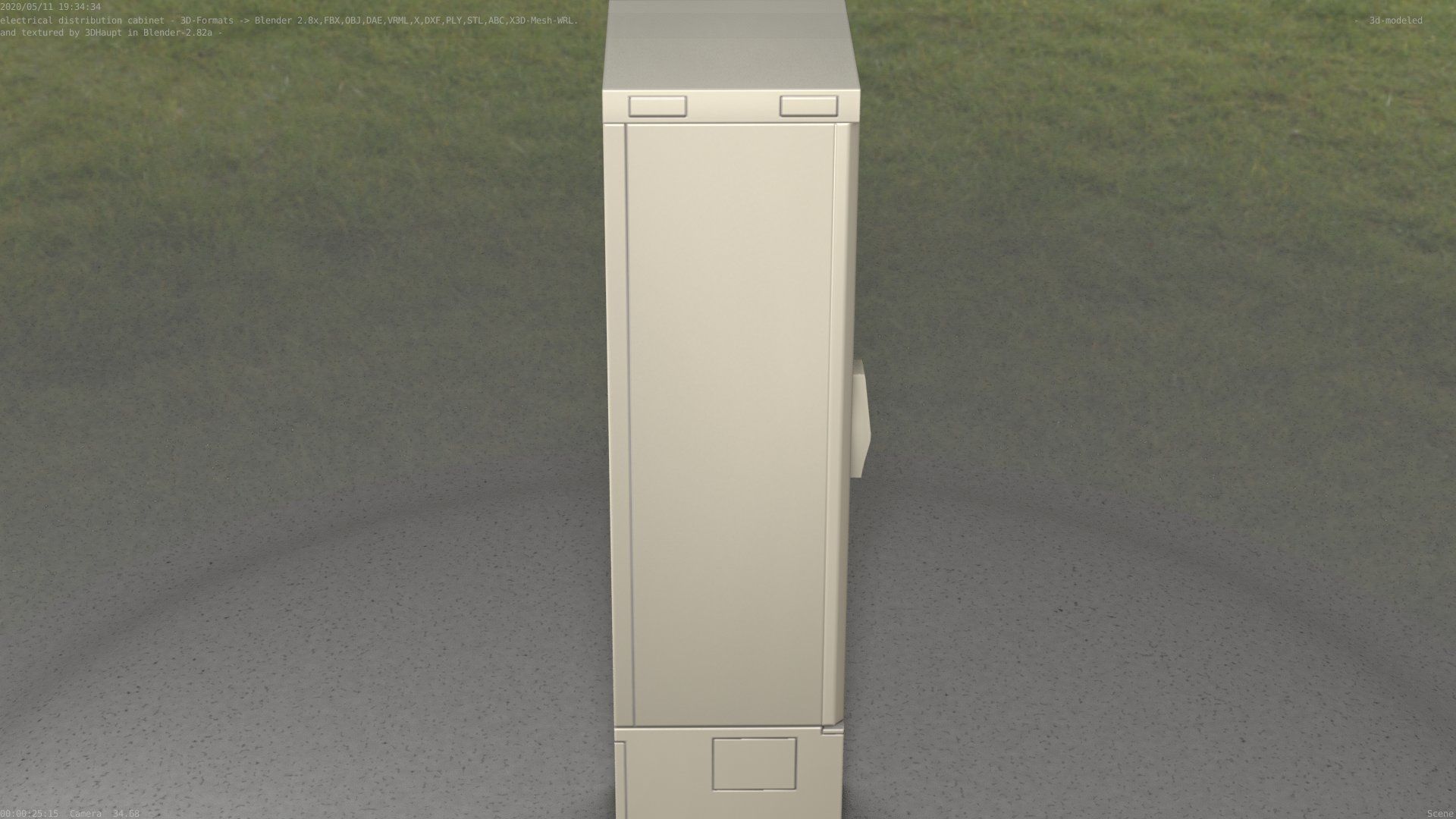 Distribution Box 7 Low-poly 3D model_15