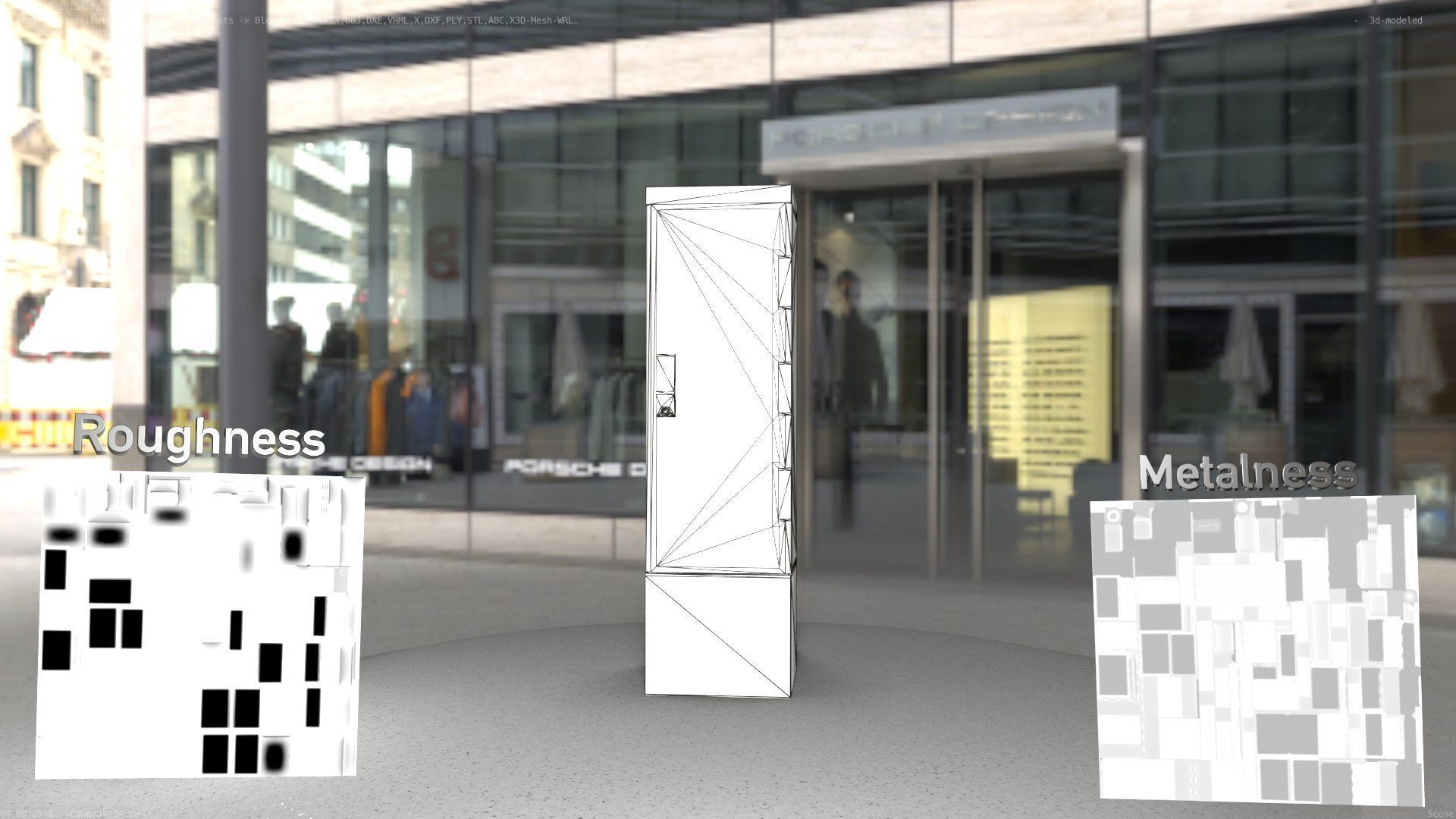 Distribution Box 7 Low-poly 3D model_25