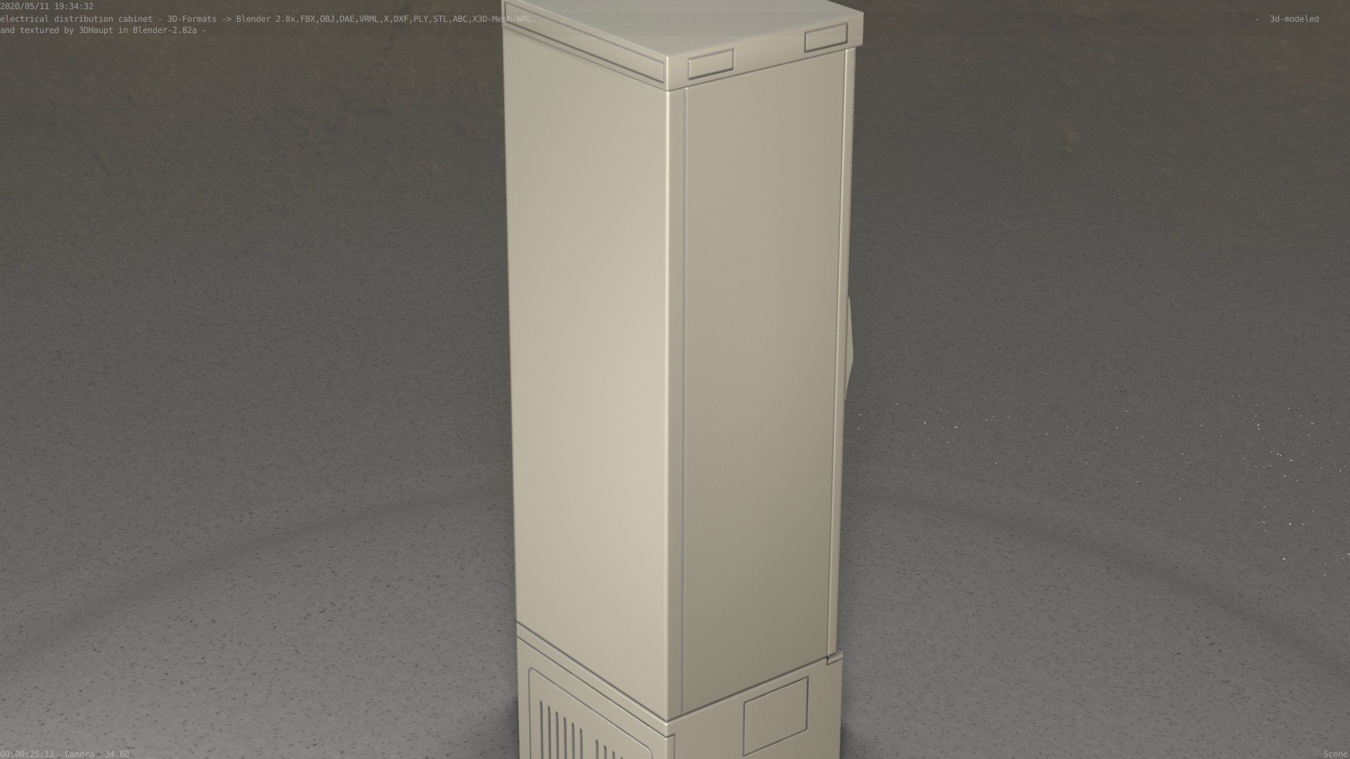 Distribution Box 7 Low-poly 3D model_13