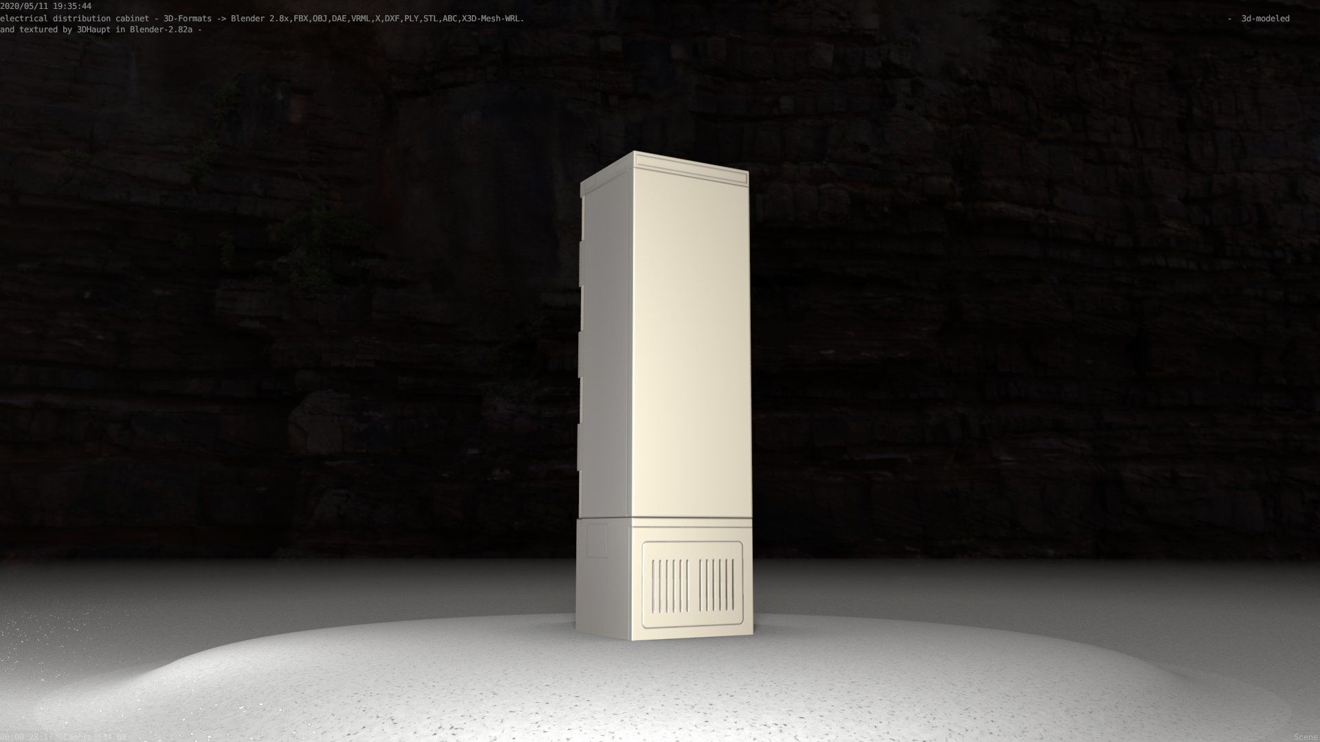 Distribution Box 7 Low-poly 3D model_89