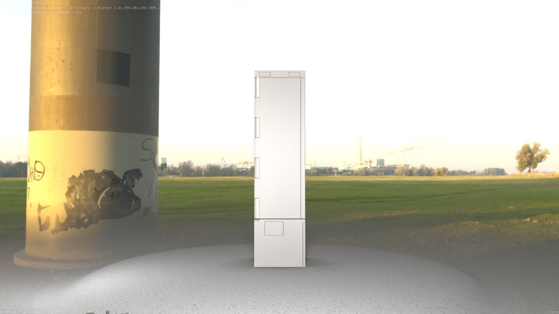 Distribution Box 7 Low-poly 3D model_85