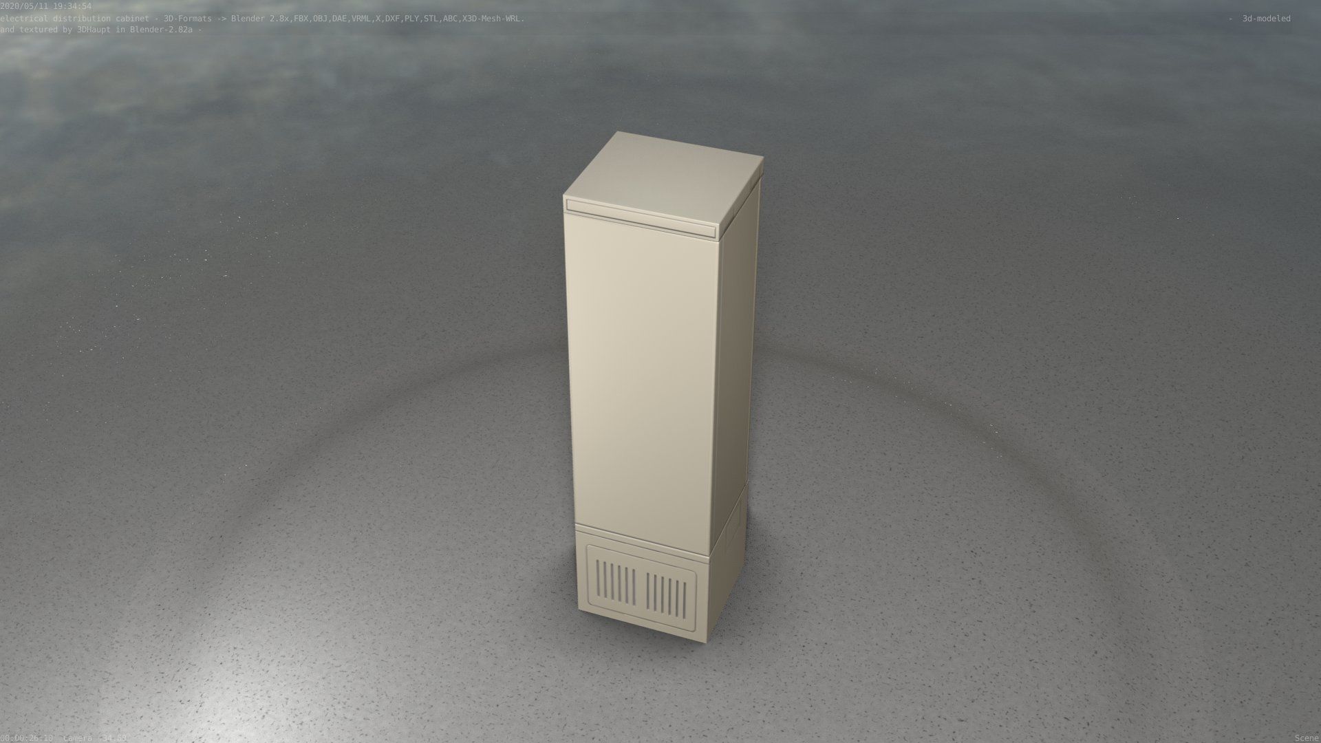 Distribution Box 7 Low-poly 3D model_38