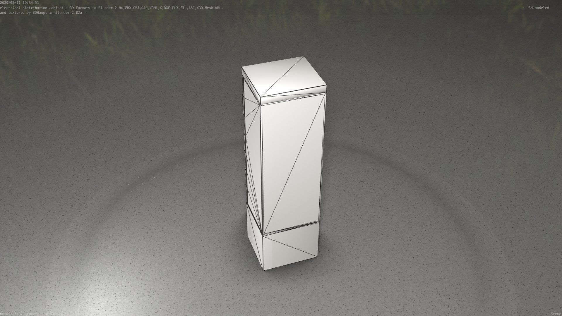 Distribution Box 7 Low-poly 3D model_35