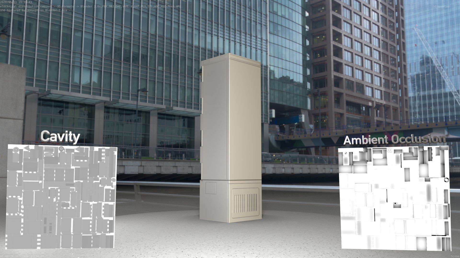 Distribution Box 7 Low-poly 3D model_88