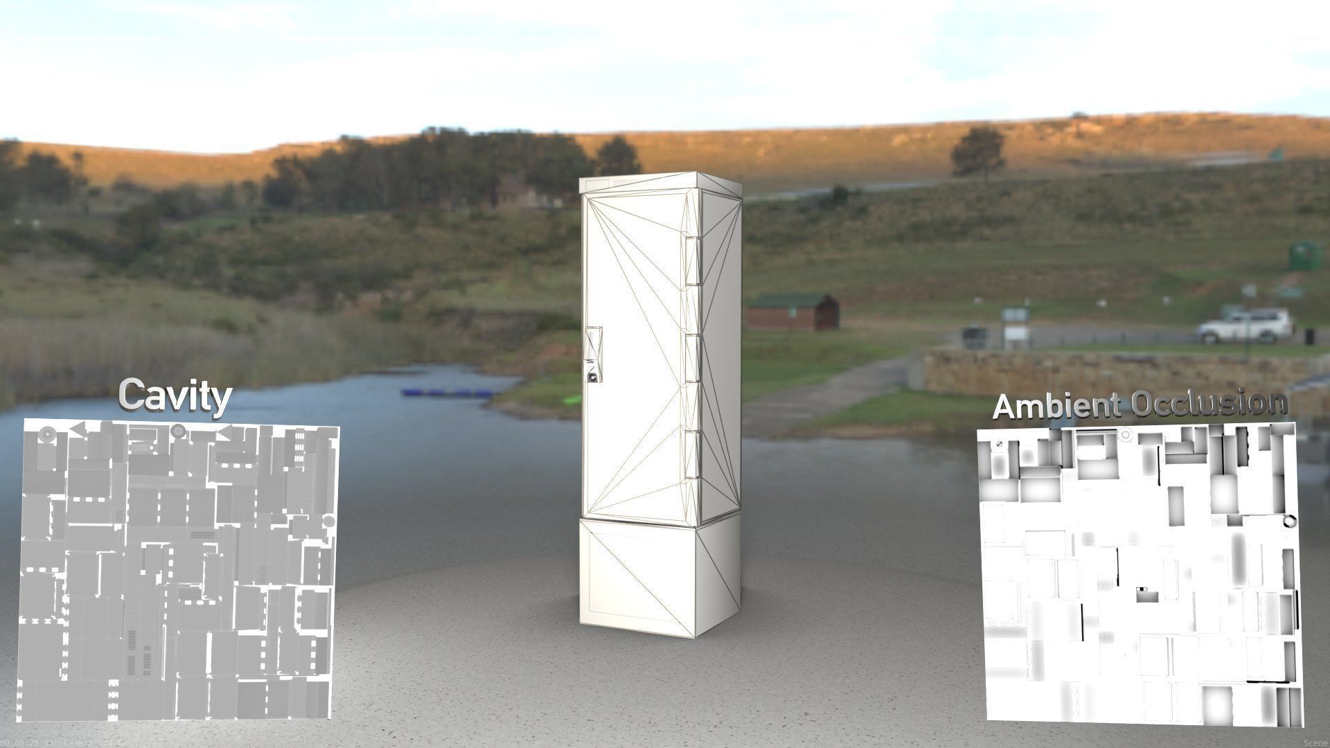 Distribution Box 7 Low-poly 3D model_26