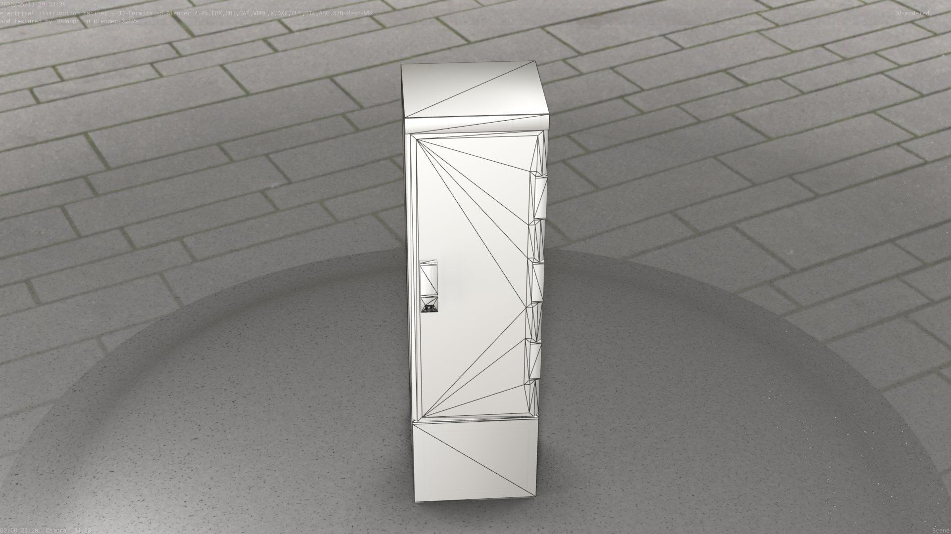 Distribution Box 7 Low-poly 3D model_20