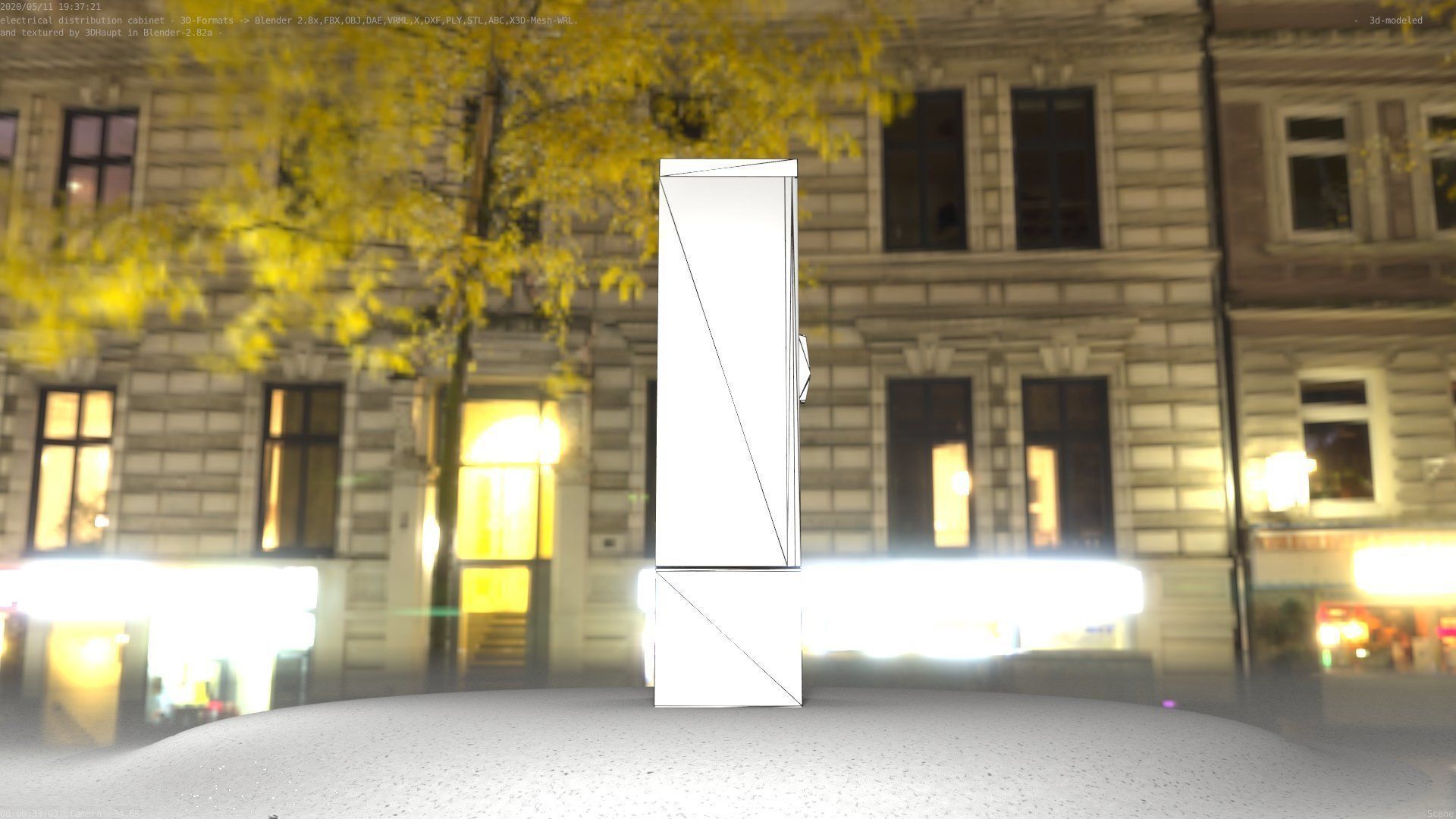 Verteilerschrank 8 refrigerator Low-poly 3D model_95