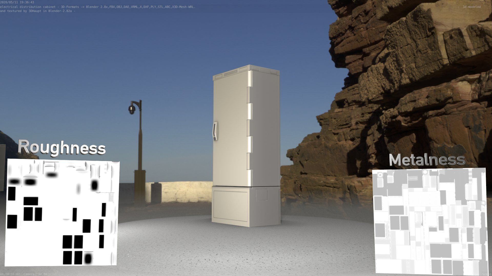 Verteilerschrank 8 refrigerator Low-poly 3D model_51