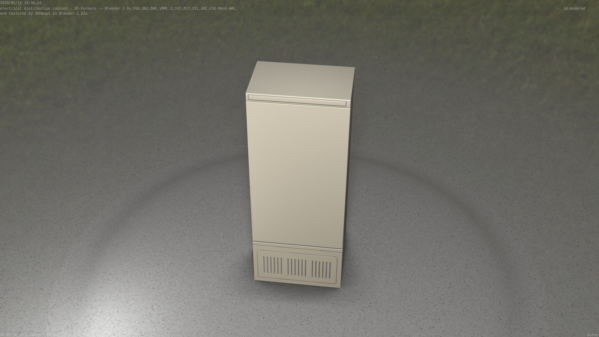 Verteilerschrank 8 refrigerator Low-poly 3D model_32