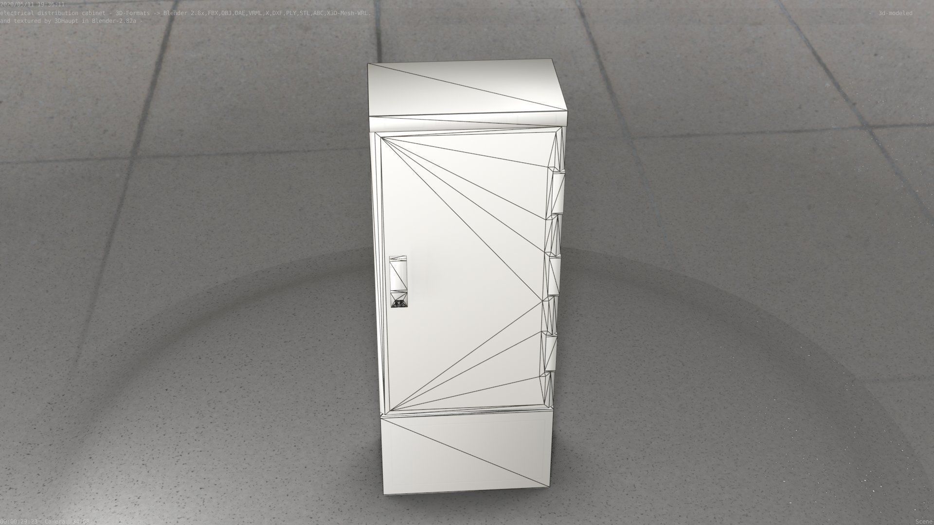 Verteilerschrank 8 refrigerator Low-poly 3D model_20