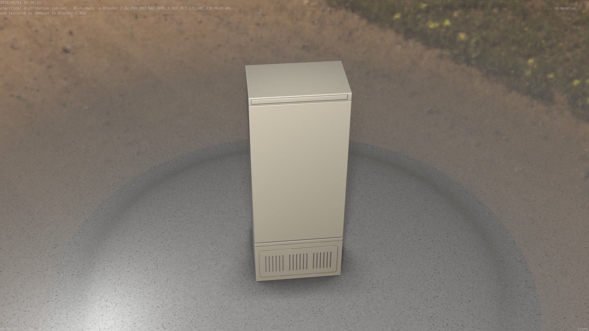 Verteilerschrank 8 refrigerator Low-poly 3D model_31