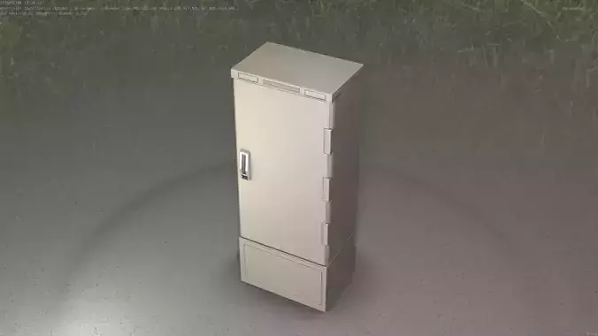 Verteilerschrank 8 refrigerator Low-poly 3D model