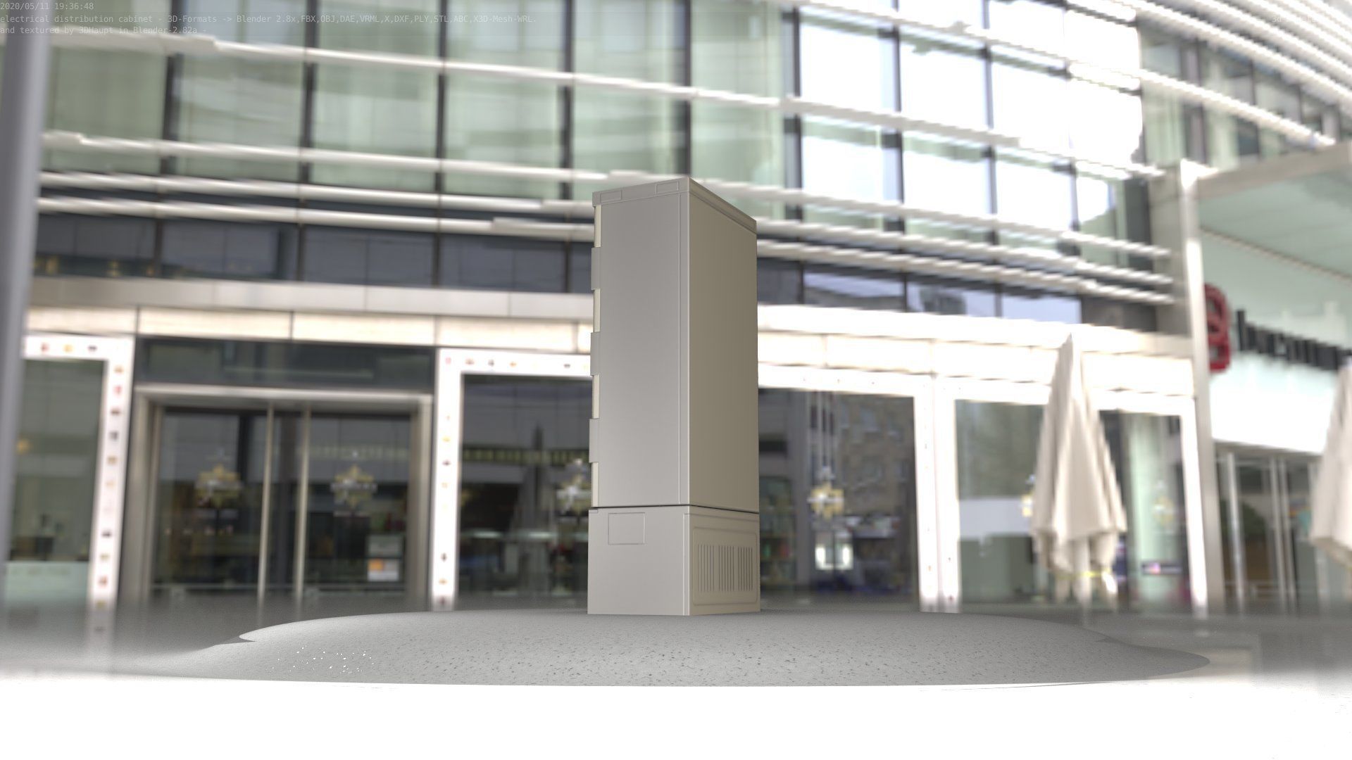 Verteilerschrank 8 refrigerator Low-poly 3D model_57