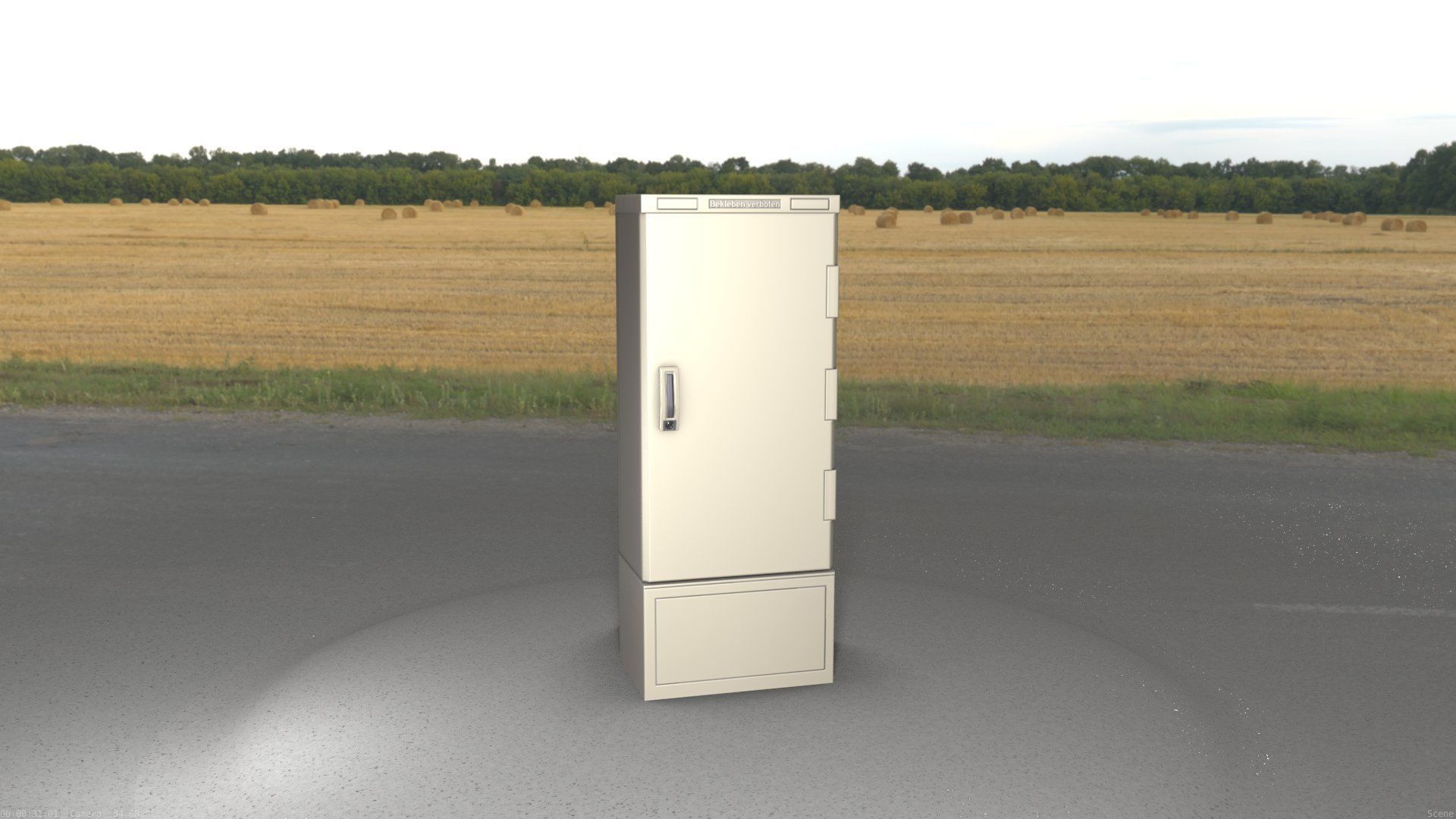 Verteilerschrank 8 refrigerator Low-poly 3D model_45