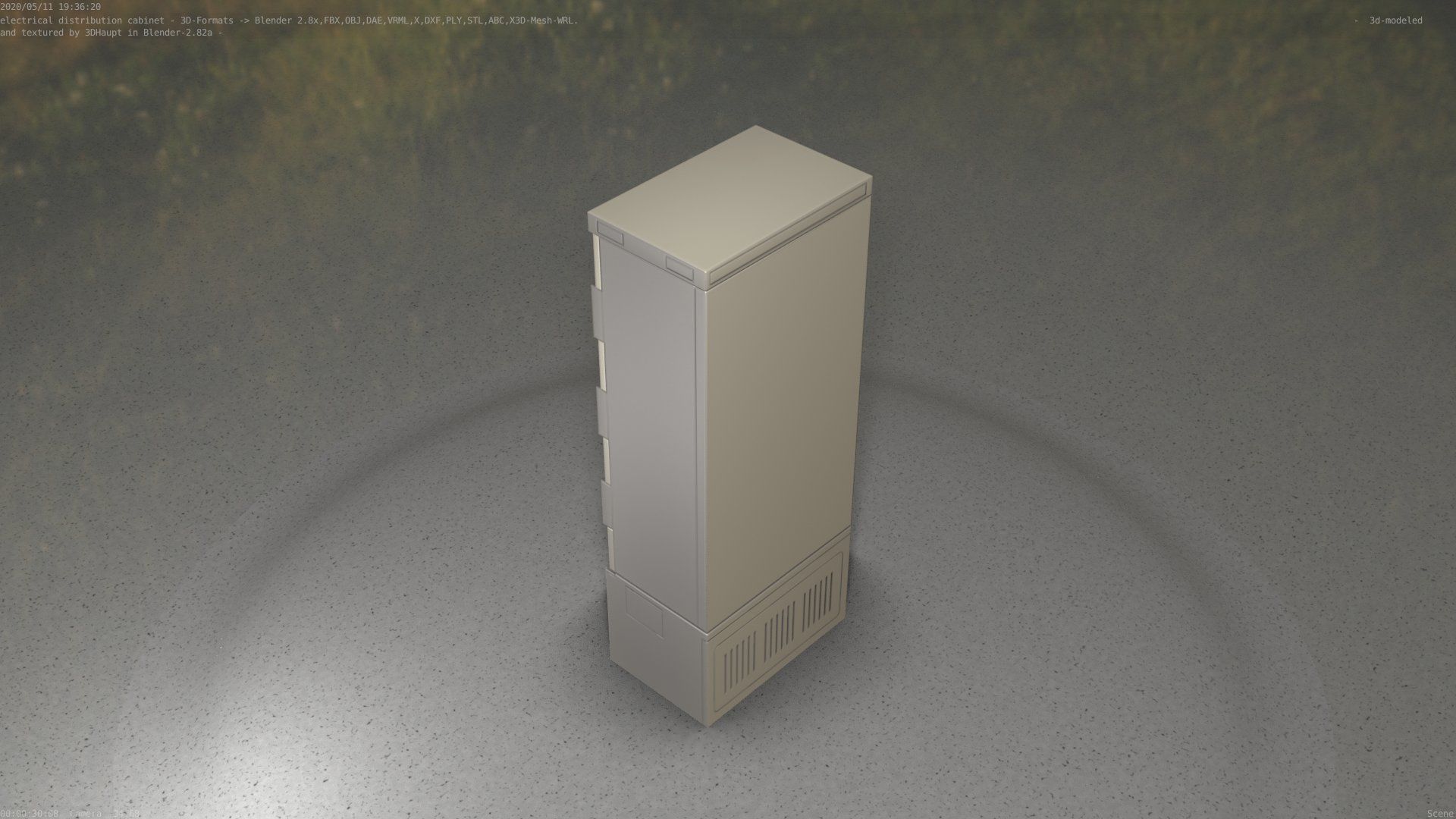 Verteilerschrank 8 refrigerator Low-poly 3D model_28