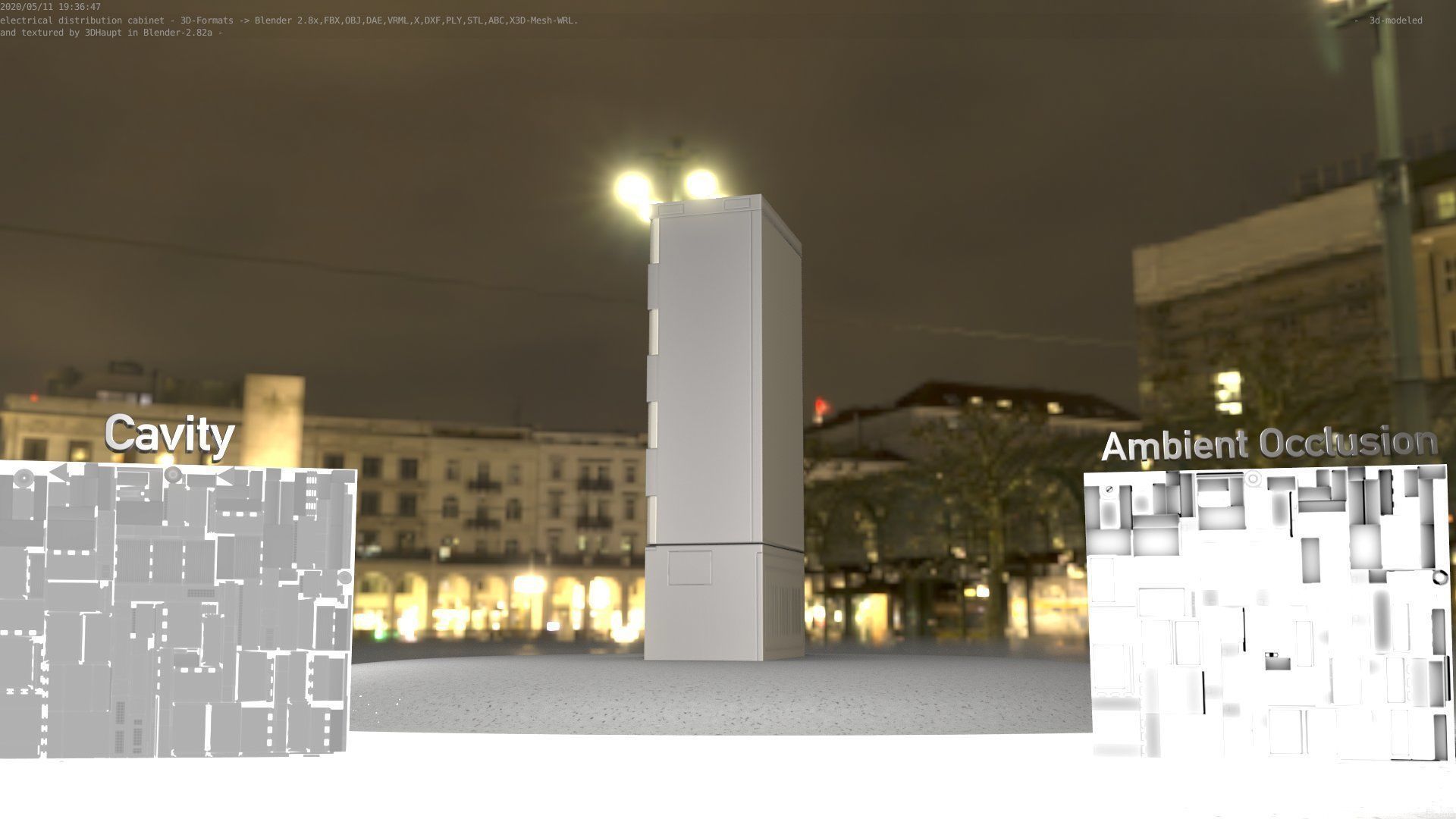 Verteilerschrank 8 refrigerator Low-poly 3D model_56