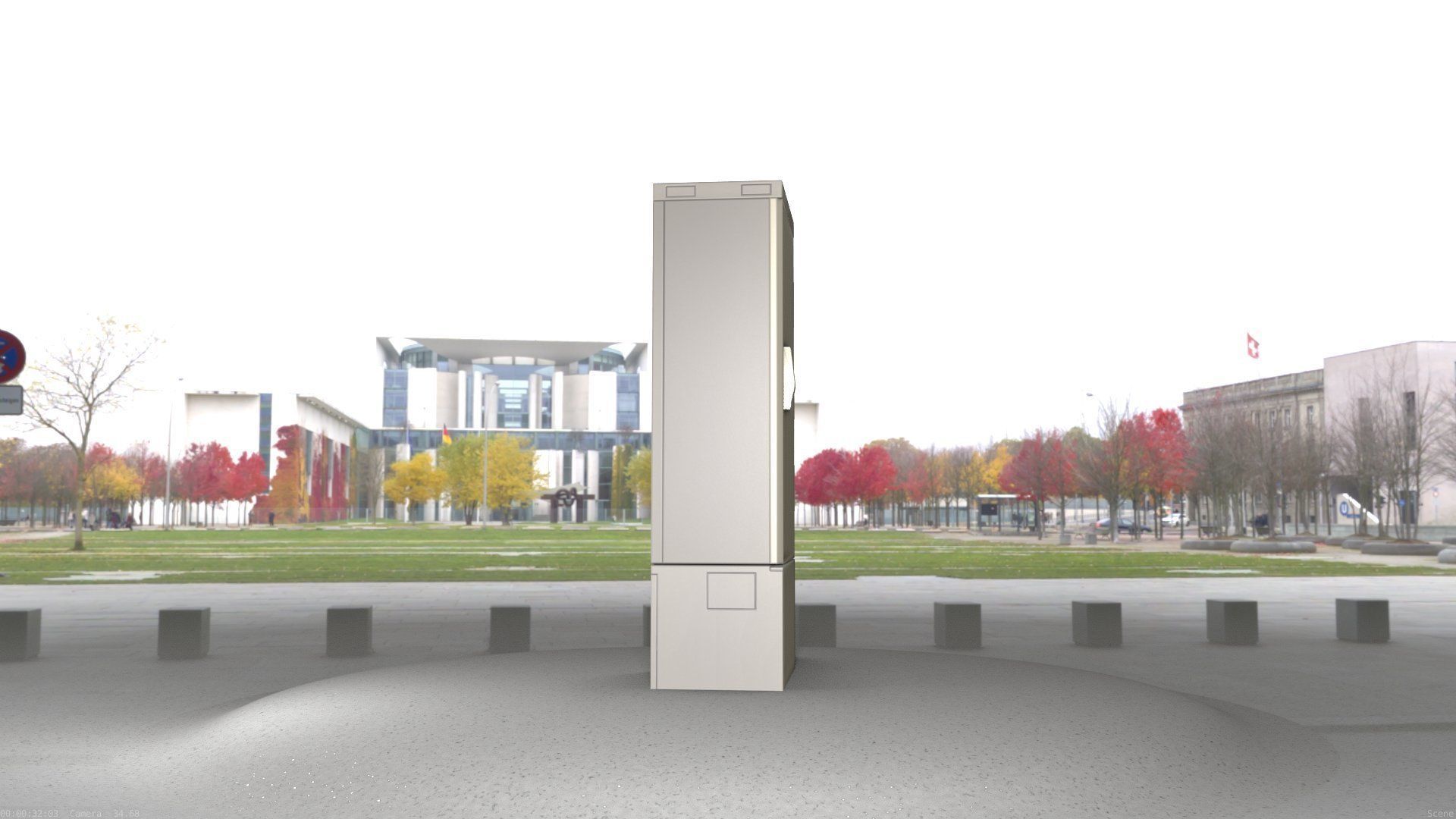 Verteilerschrank 8 refrigerator Low-poly 3D model_71