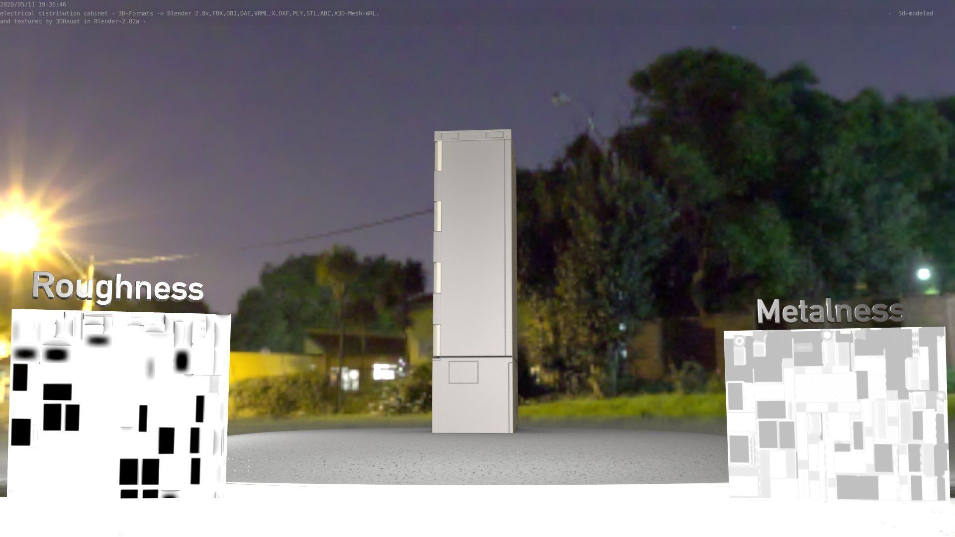 Verteilerschrank 8 refrigerator Low-poly 3D model_55