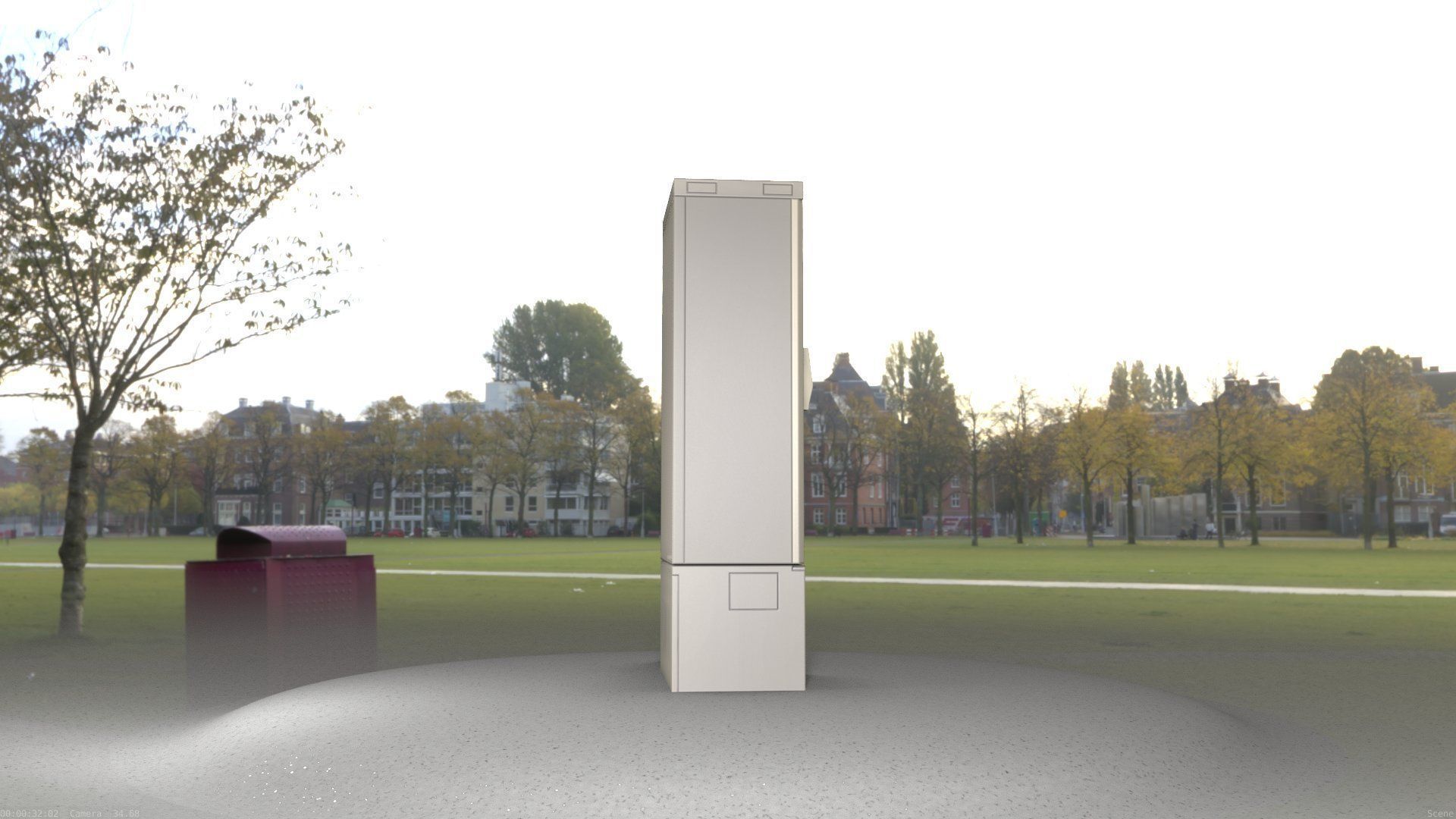 Verteilerschrank 8 refrigerator Low-poly 3D model_70