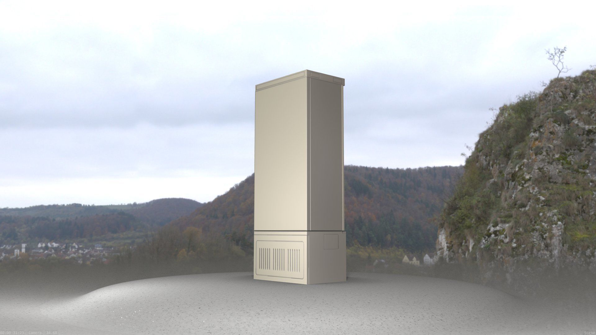 Verteilerschrank 8 refrigerator Low-poly 3D model_67