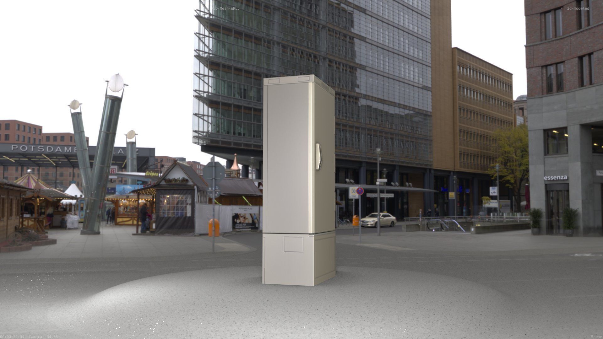 Verteilerschrank 8 refrigerator Low-poly 3D model_72