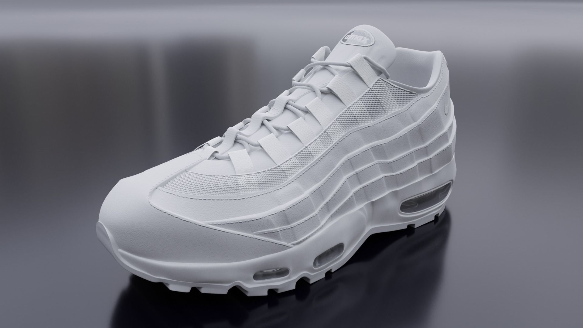 Nike airmax sneaker Low-poly 3D model_16