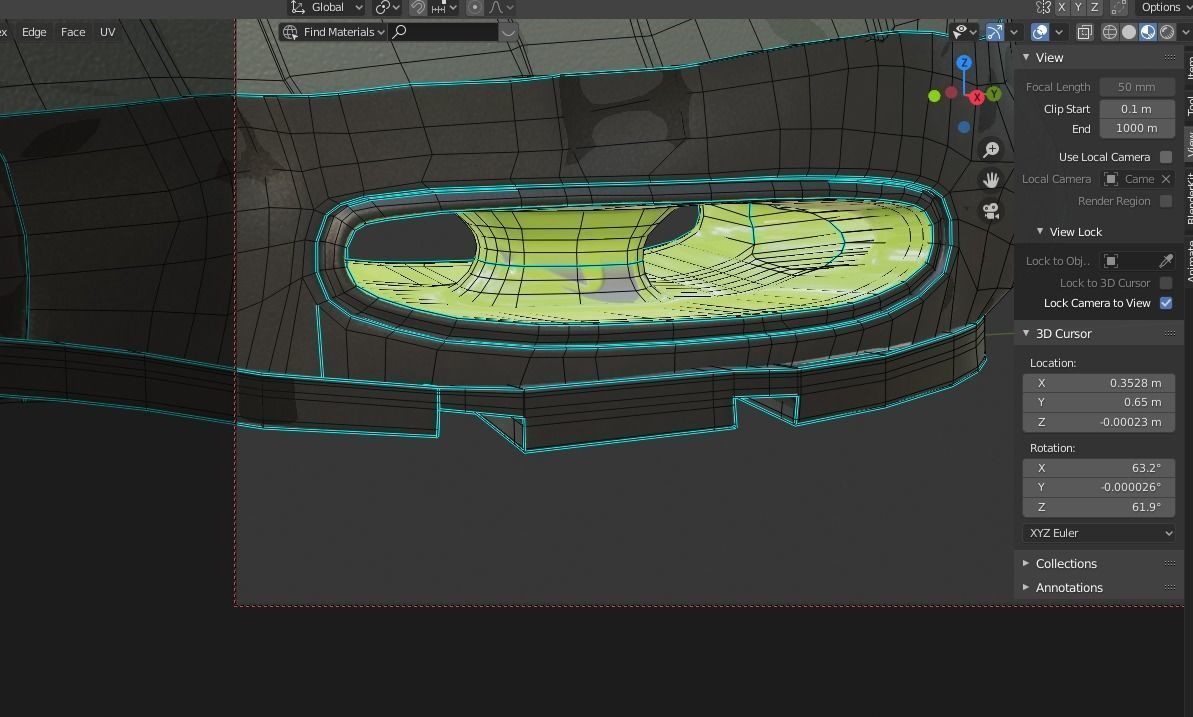 Nike airmax sneaker Low-poly 3D model_19