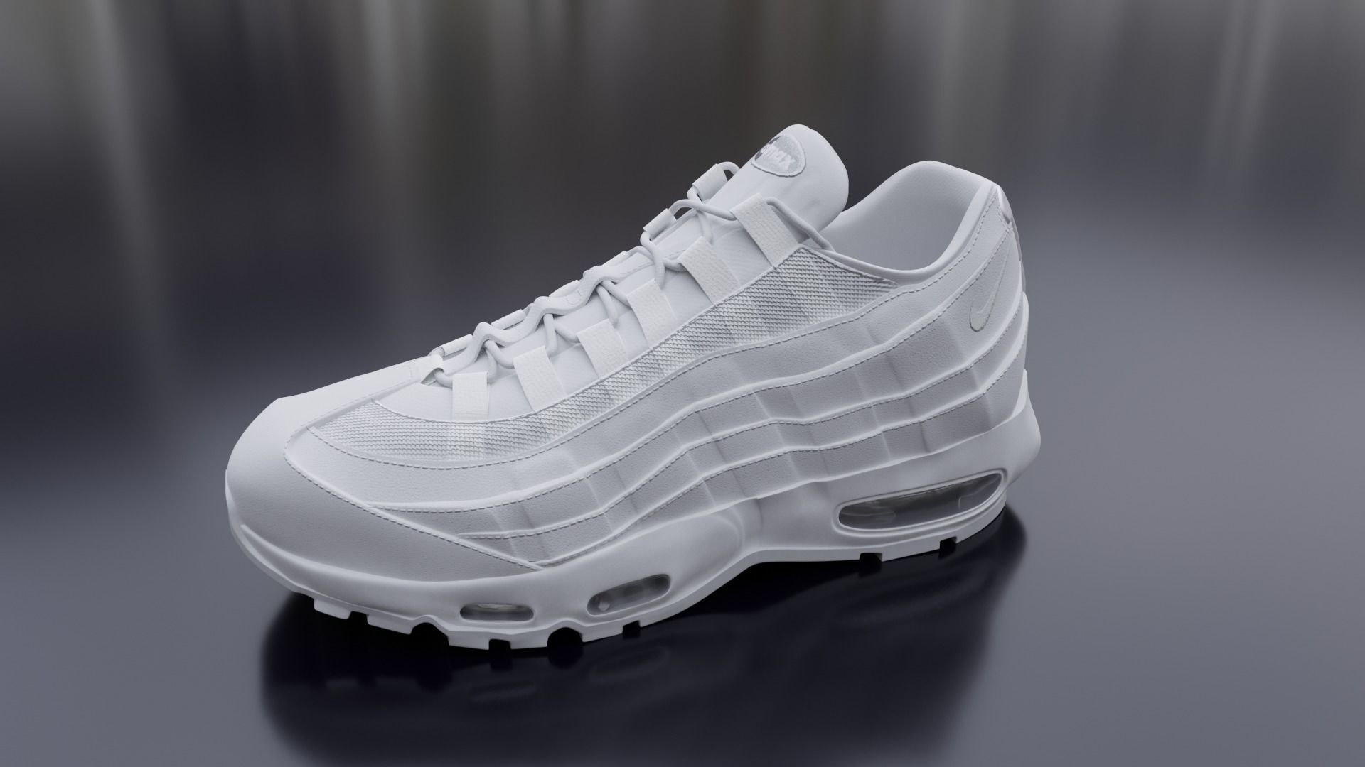 Nike airmax sneaker Low-poly 3D model_14