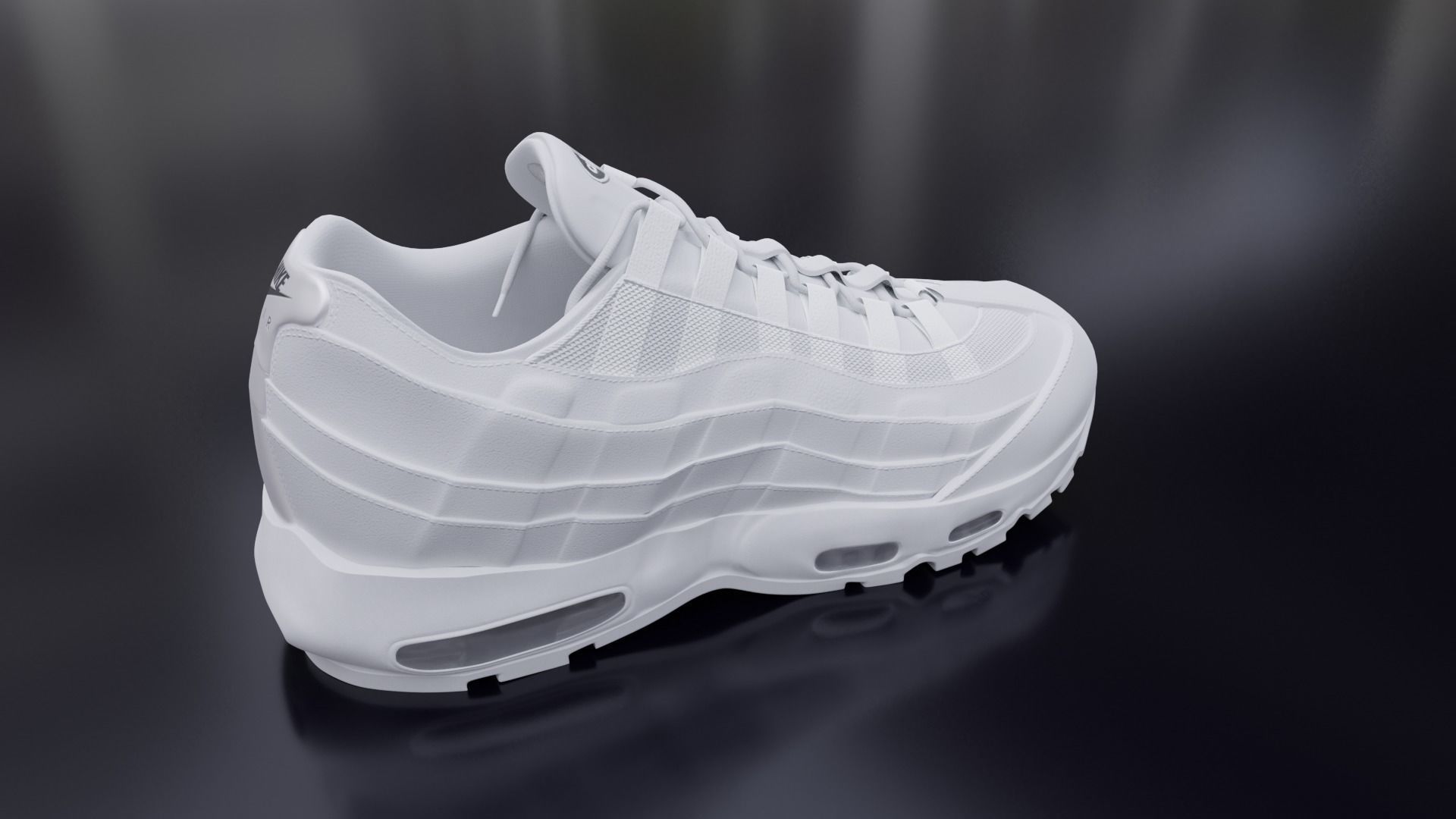 Nike airmax sneaker Low-poly 3D model_15