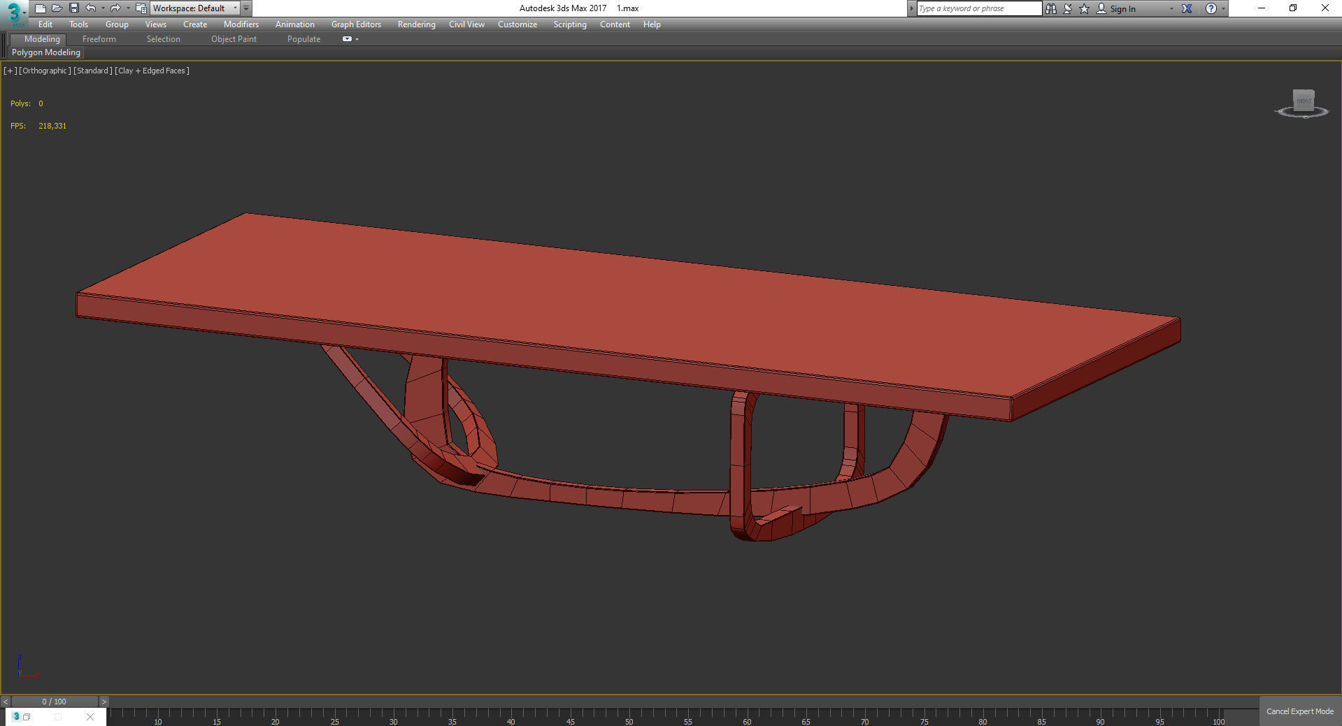 Hudson Furniture - Bangle Dining Table 3d model Low-poly 3D model_2