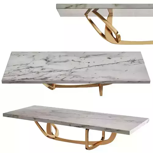 Hudson Furniture - Bangle Dining Table 3d model