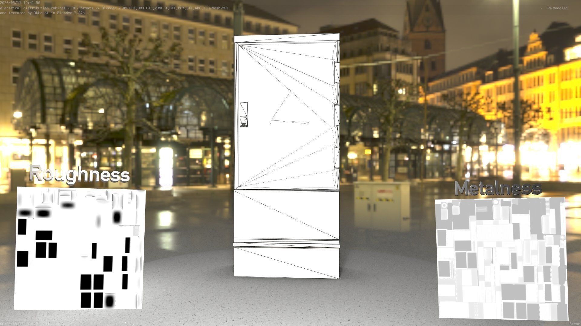 Electrical Distribution Cabinet 11 Low-poly 3D model_97