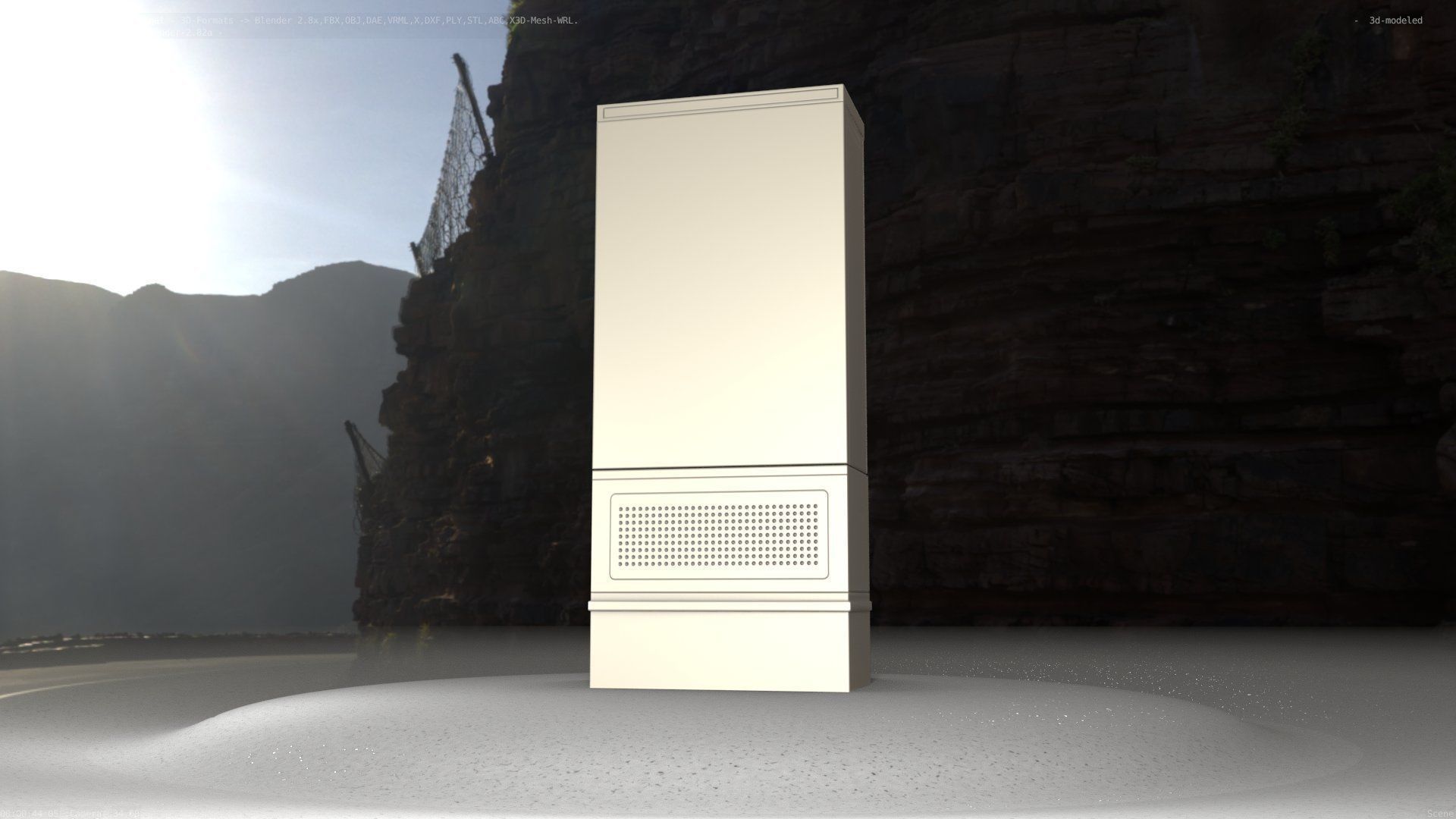 Electrical Distribution Cabinet 11 Low-poly 3D model_61