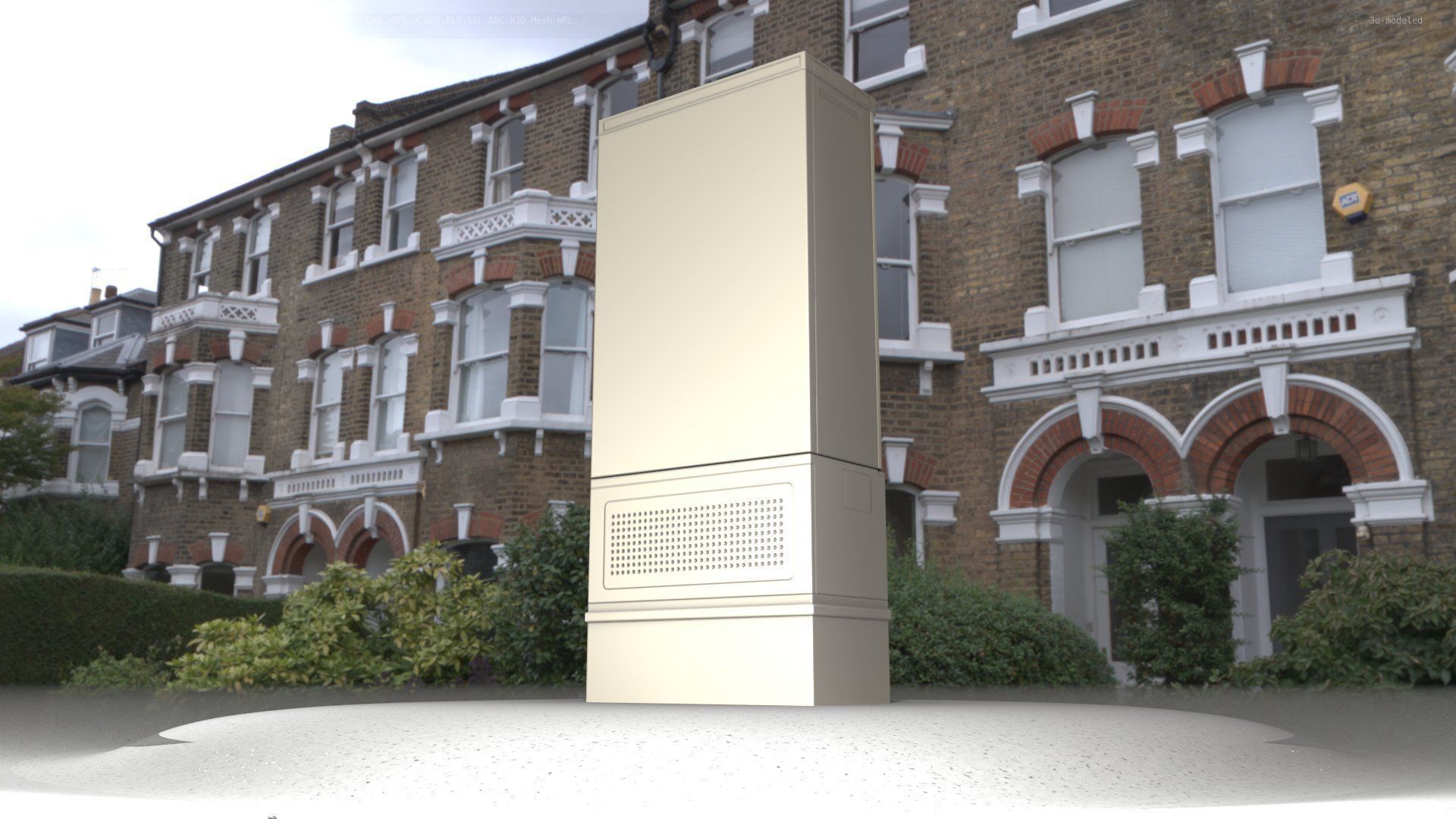 Electrical Distribution Cabinet 11 Low-poly 3D model_89