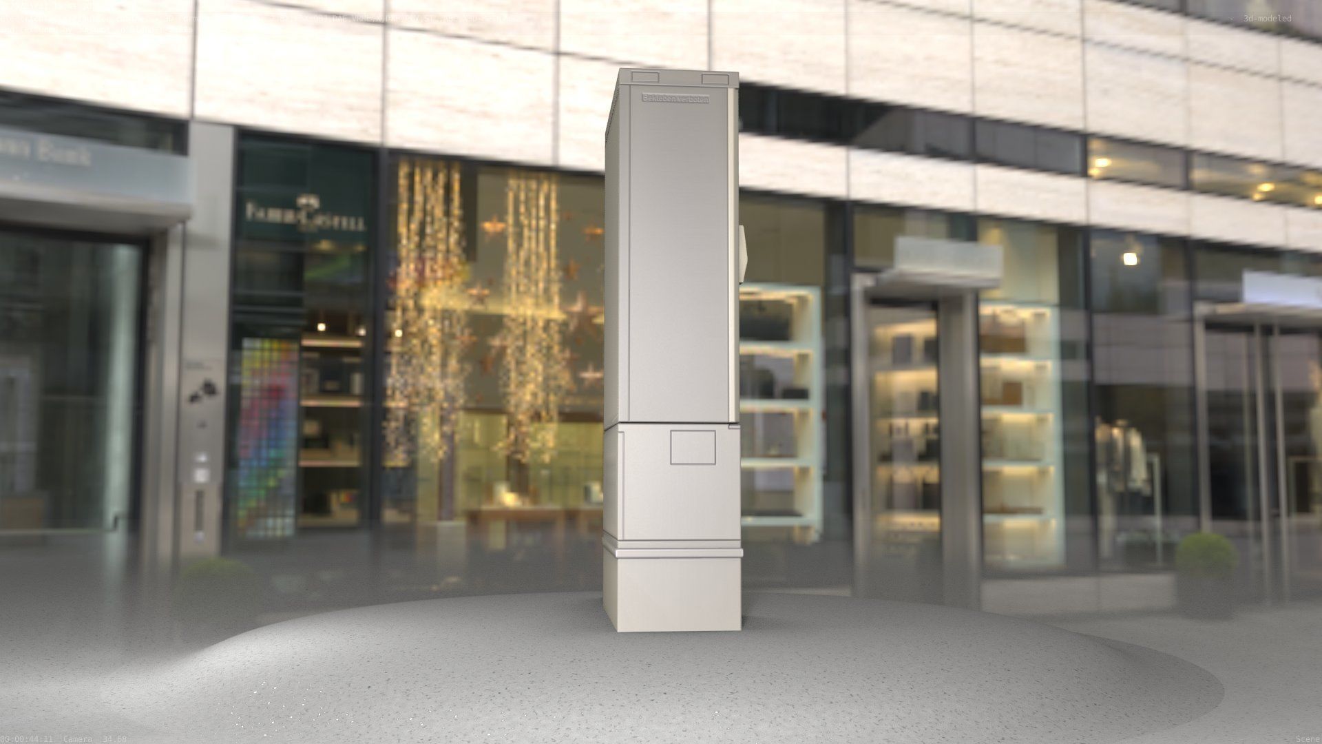 Electrical Distribution Cabinet 11 Low-poly 3D model_67