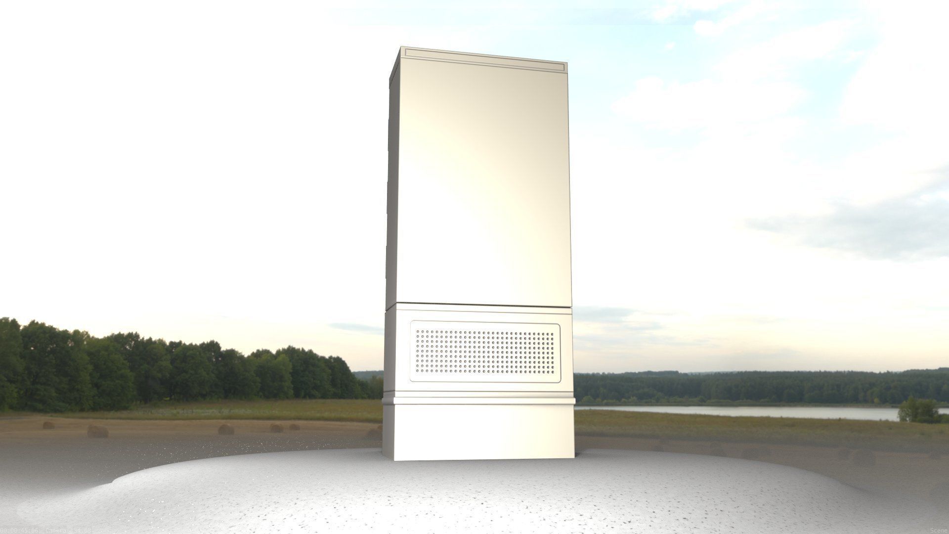 Electrical Distribution Cabinet 11 Low-poly 3D model_86